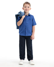 Rare Ones Boys Dark Navy Cotton Regular Fit Jeans