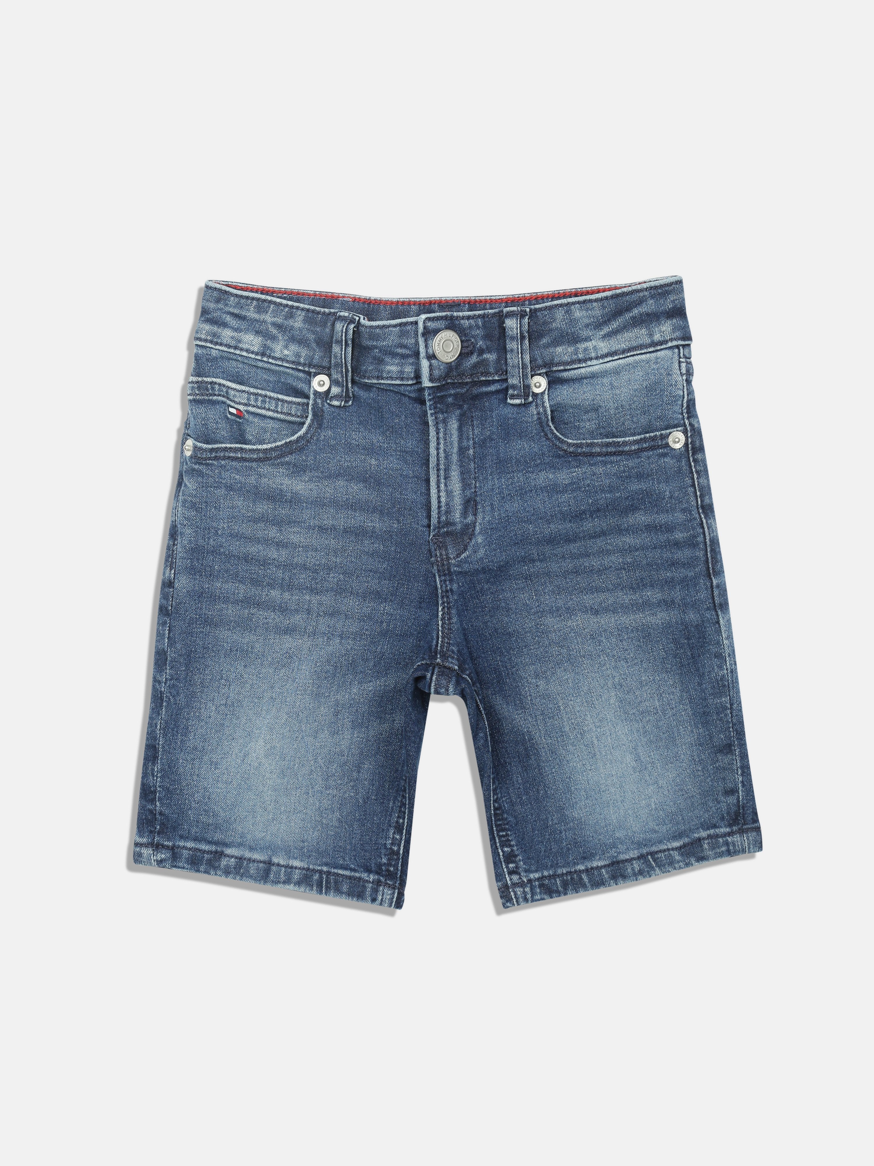 Boys Blue Solid Straight Fit Casual Non-Denim Pants