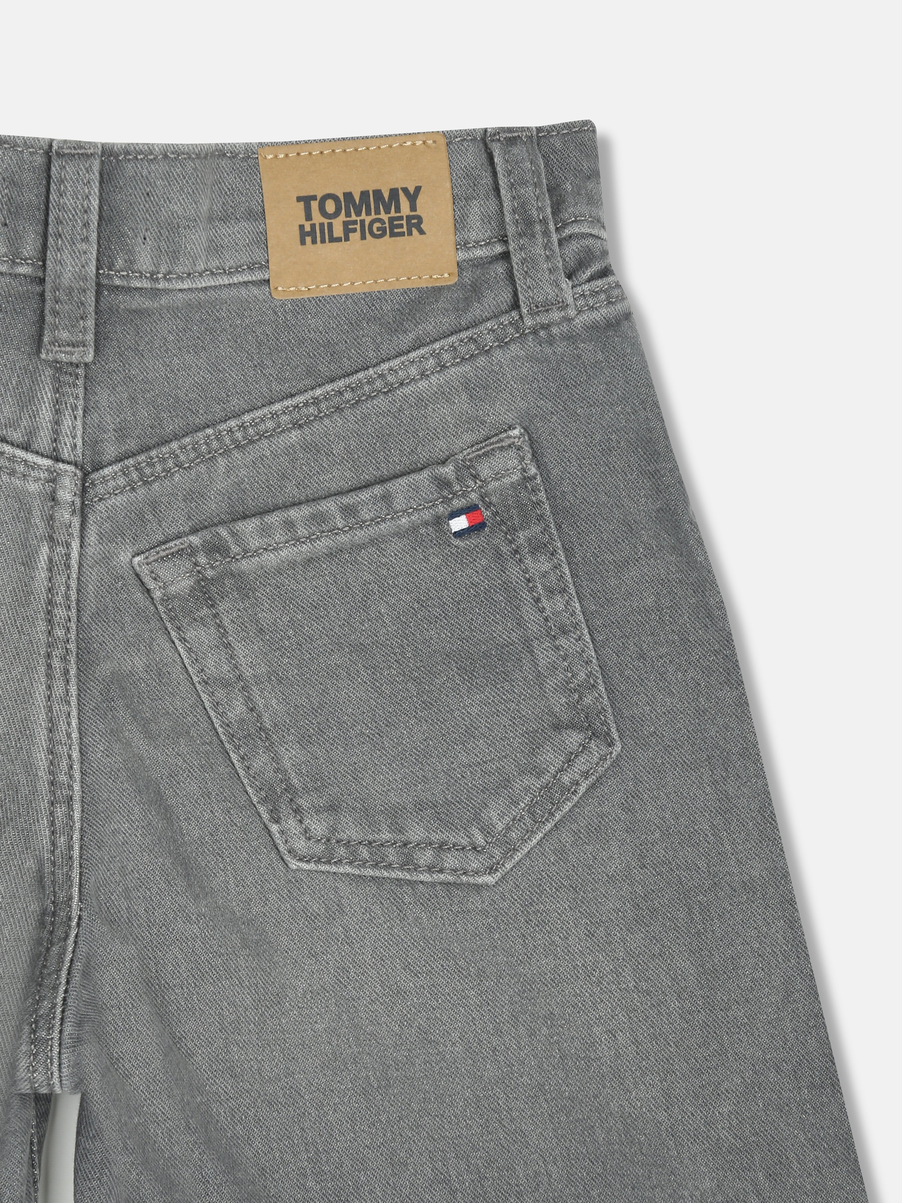 Boys Grey Solid Cotton Non-Denim Bottom Loose Fit