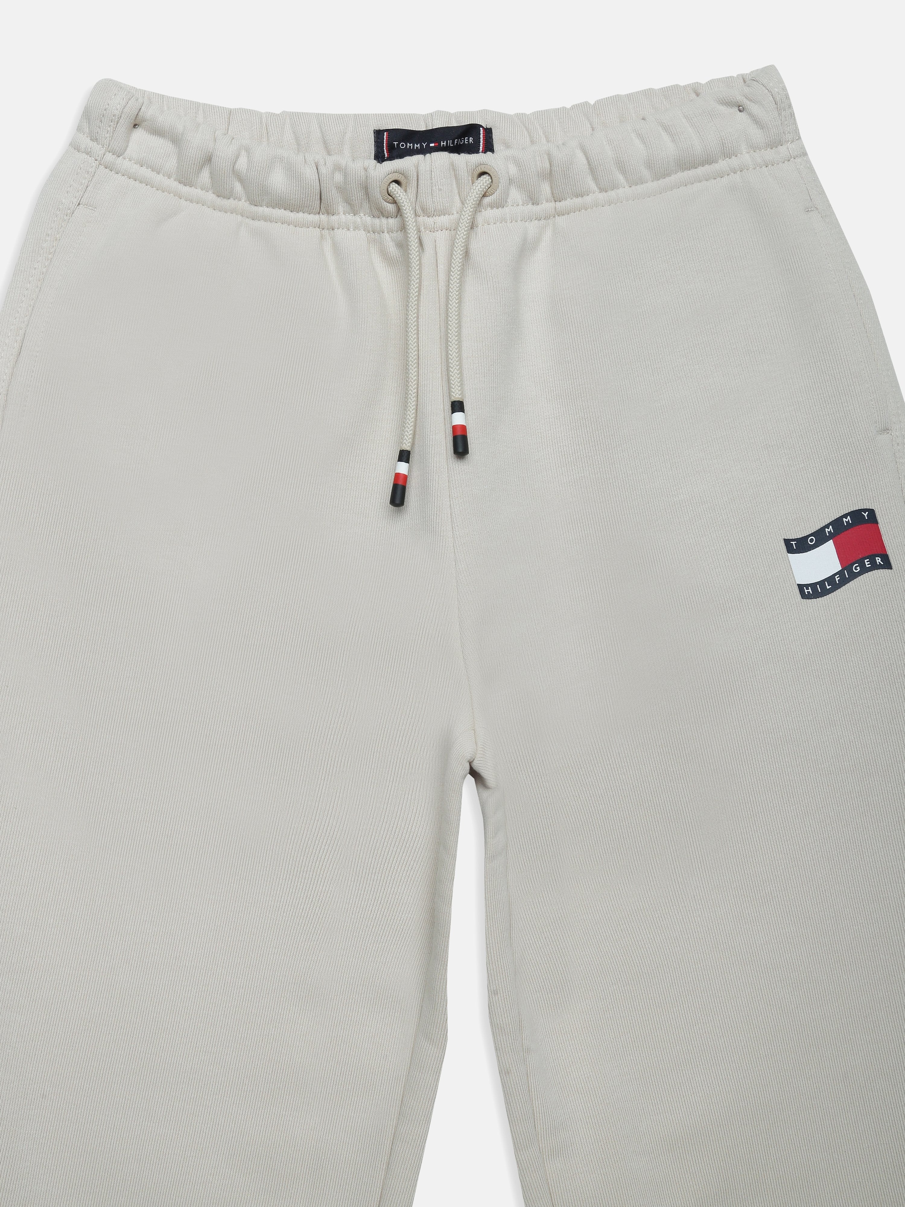 Boys Grey Logo Detail Knit Jogger Pants