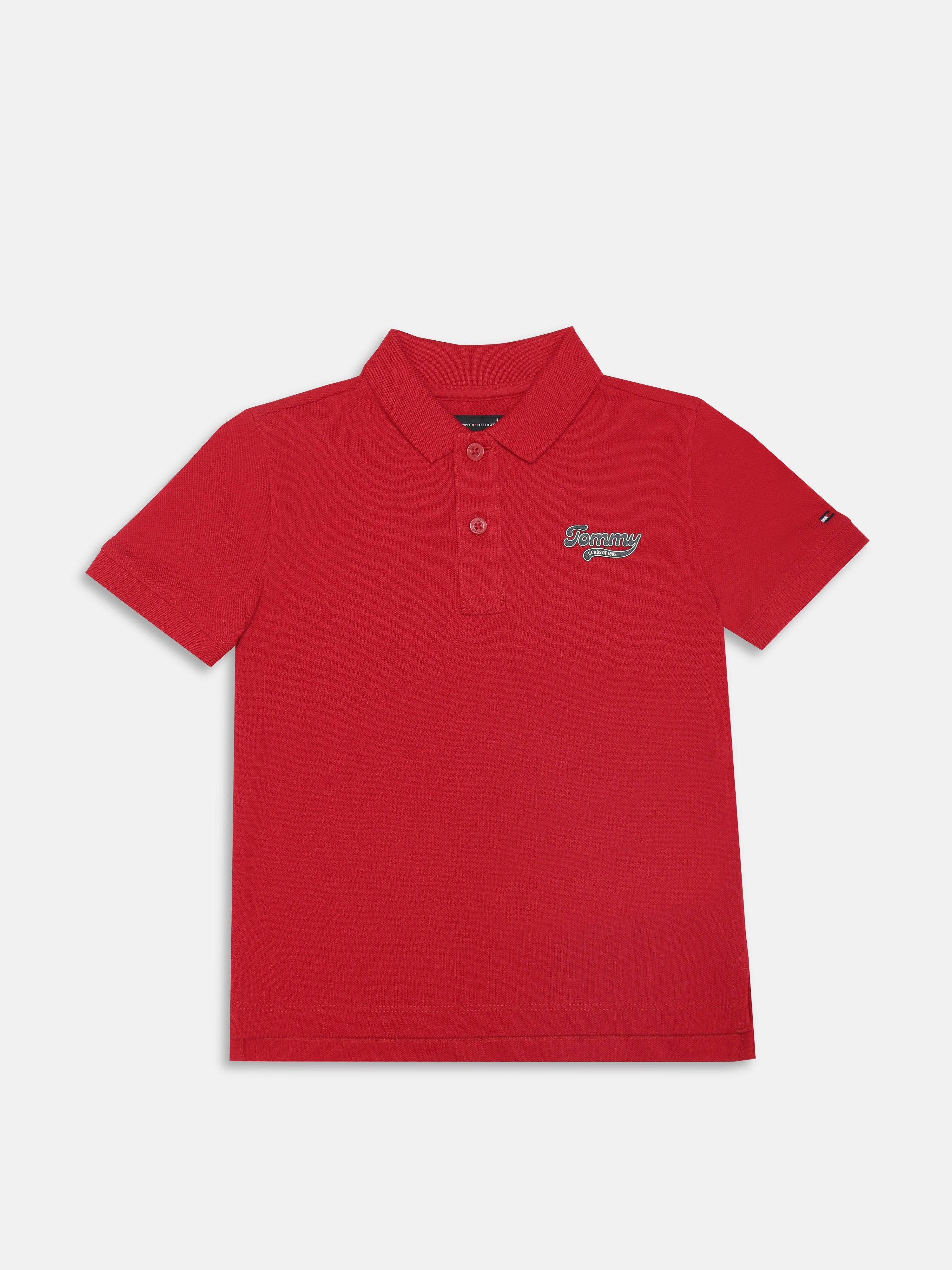 Girls Red Solid Regenerative Cotton Casual Knit Top
