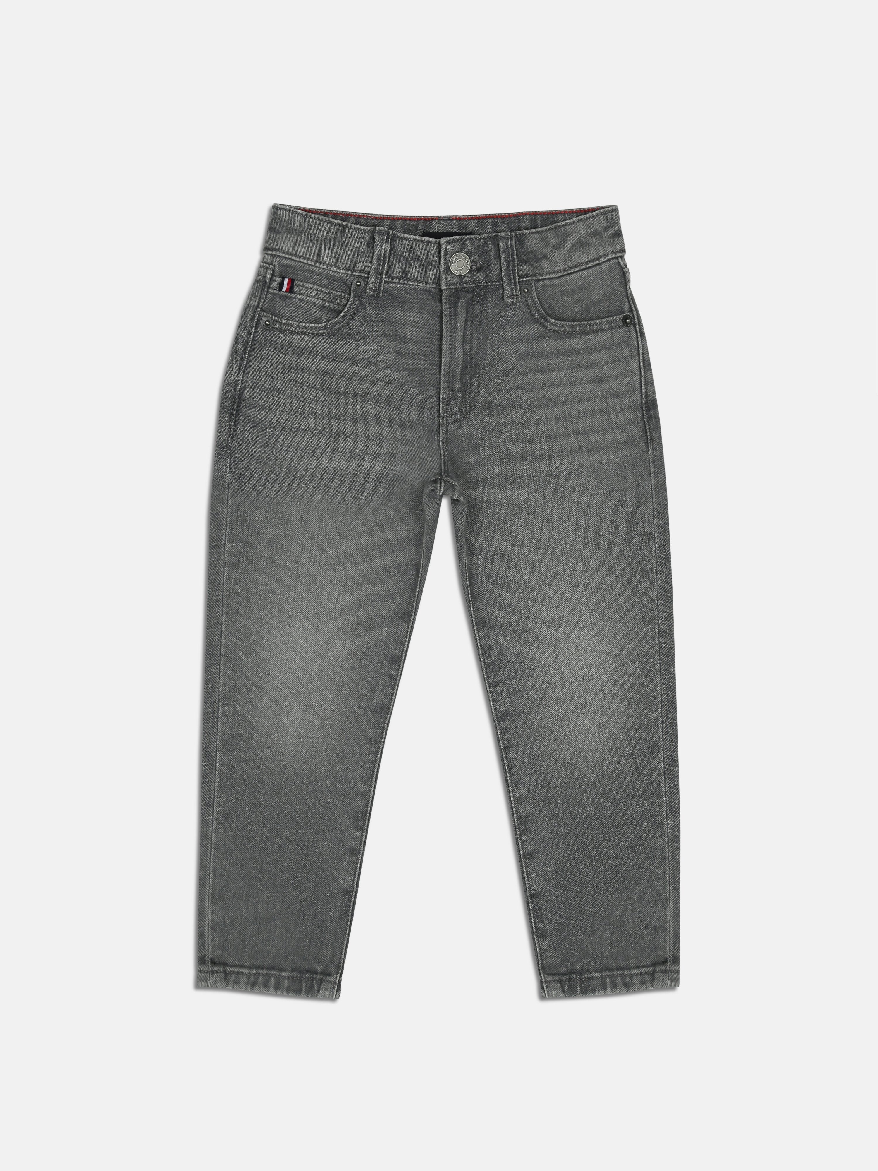 Boys Blue Solid Straight Fit Casual Denim Bottom