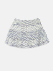 Girls Beige Printed Recycled Polyester Casual Bottom
