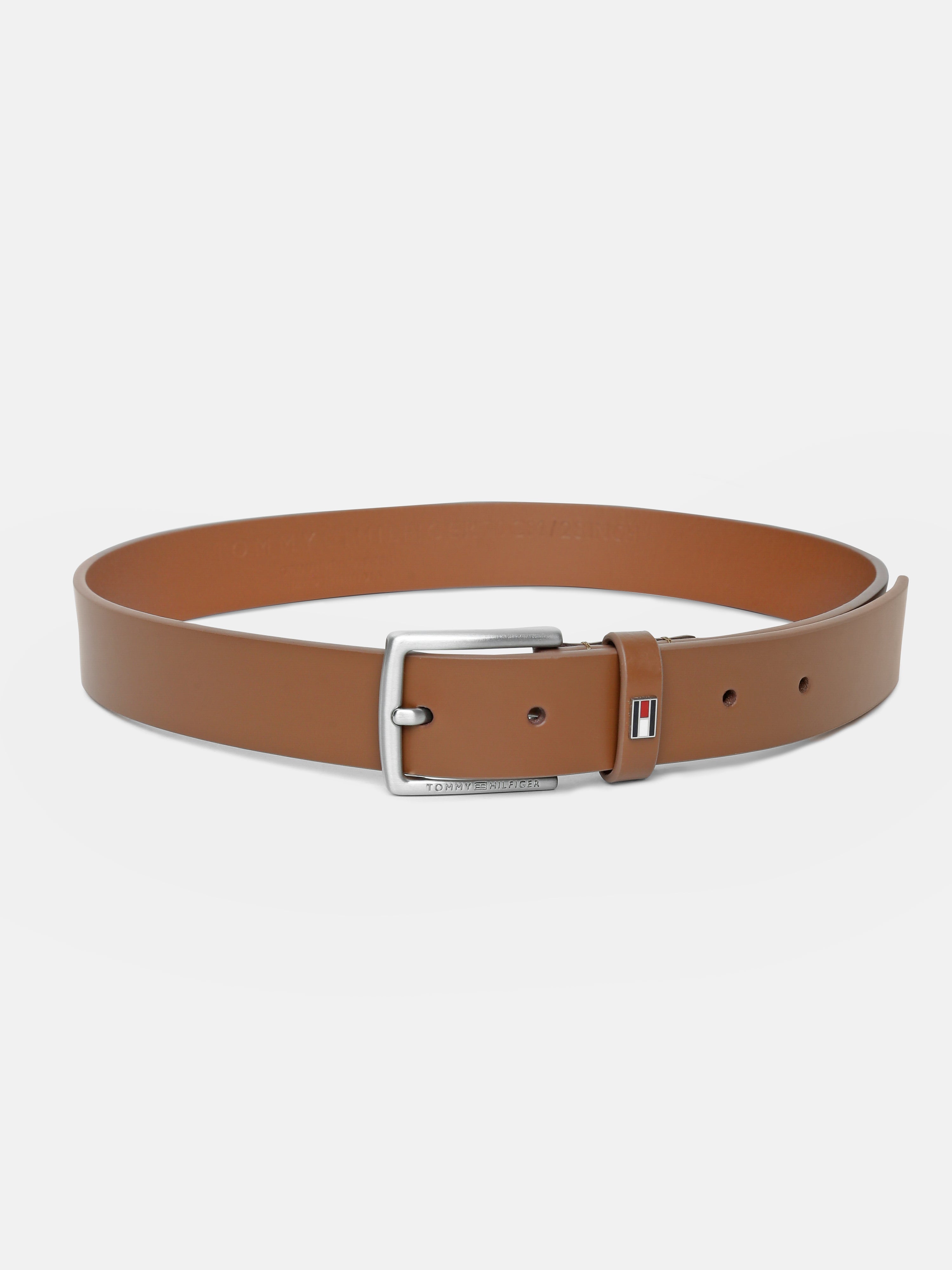 Kids Brown Solid Leather Casual Belt