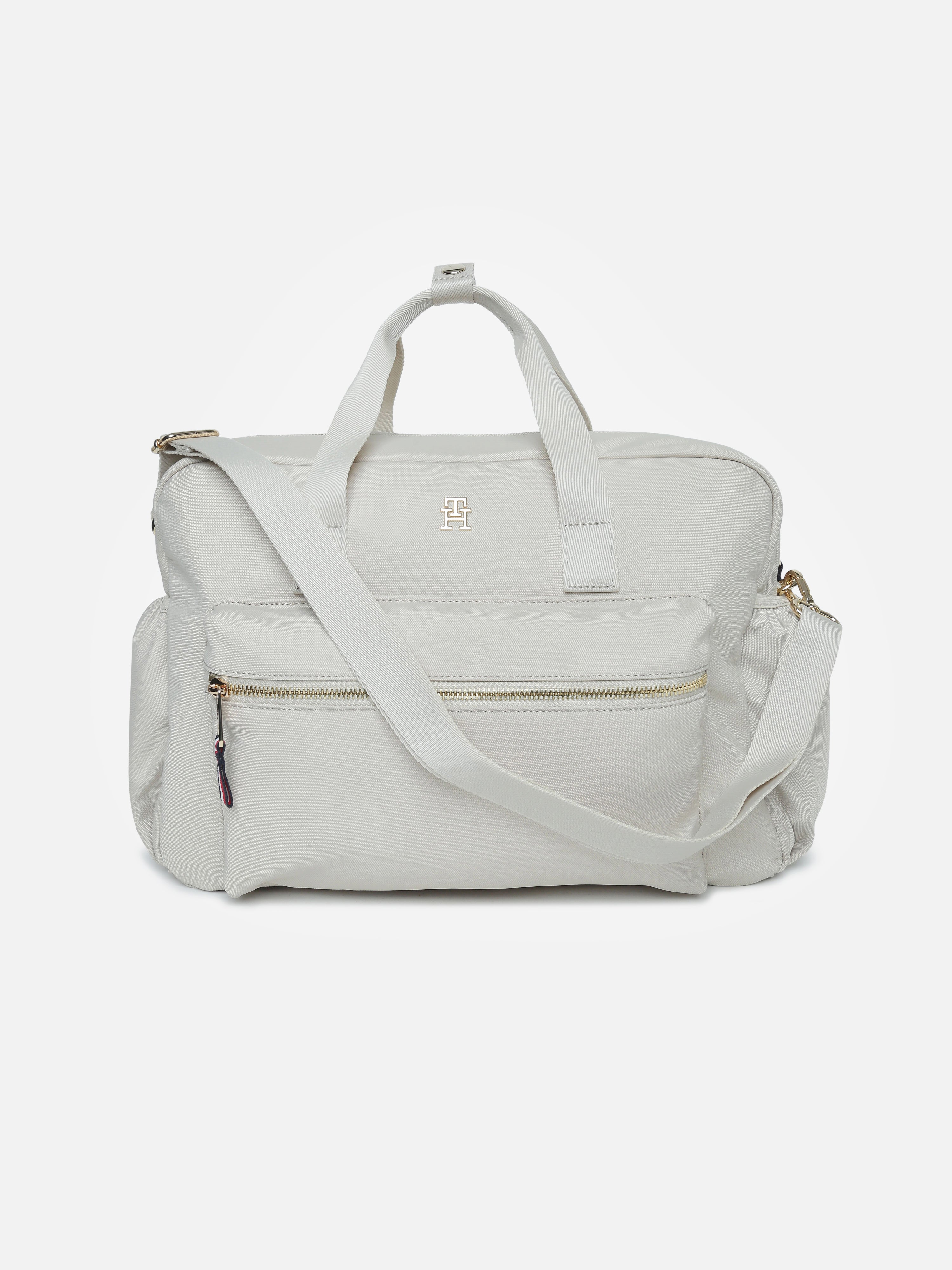 Kids Beige Recycled Polyester Casual Zip Bag