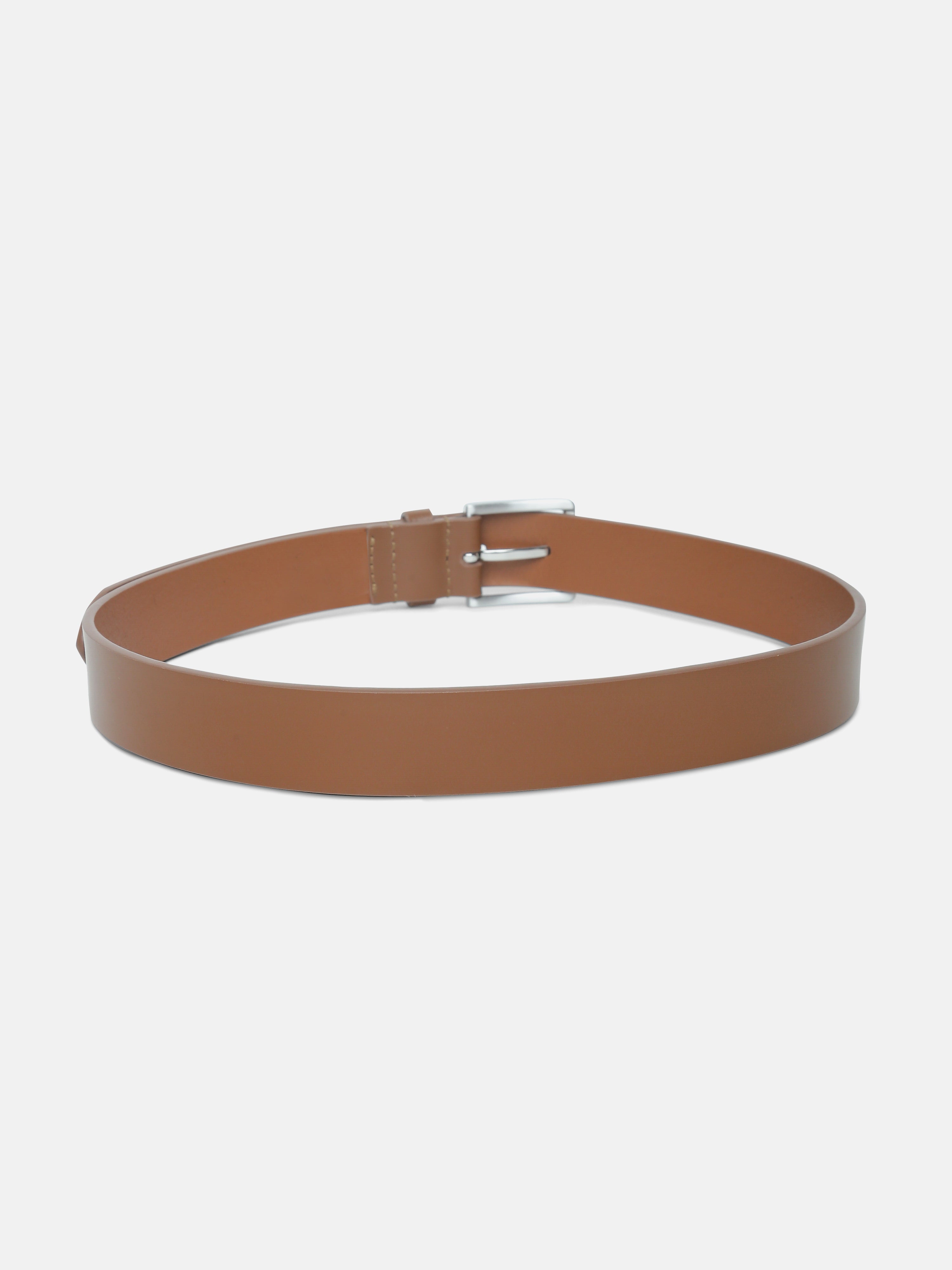 Kids Brown Solid Leather Casual Belt