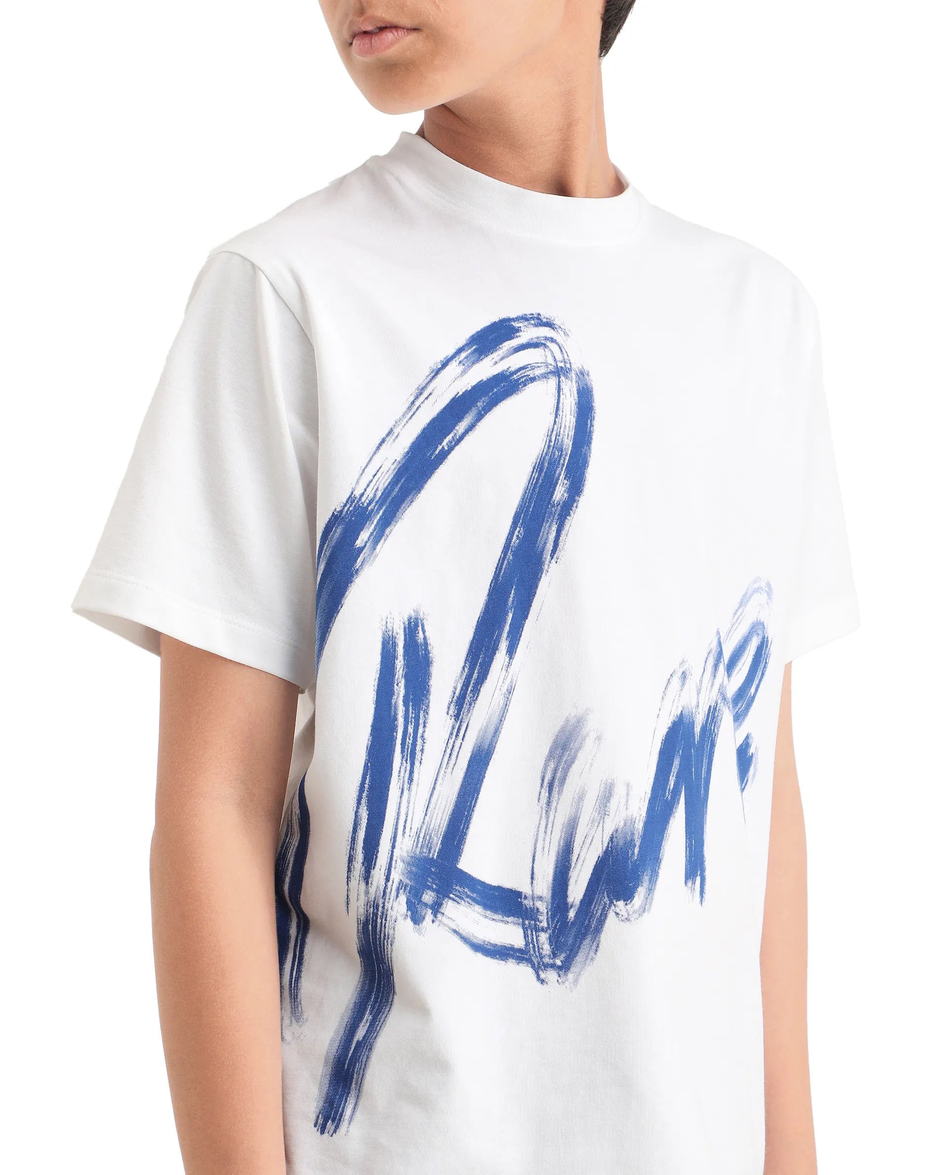Rare Ones Boys White Pigment Print Regular Fit T-Shirt