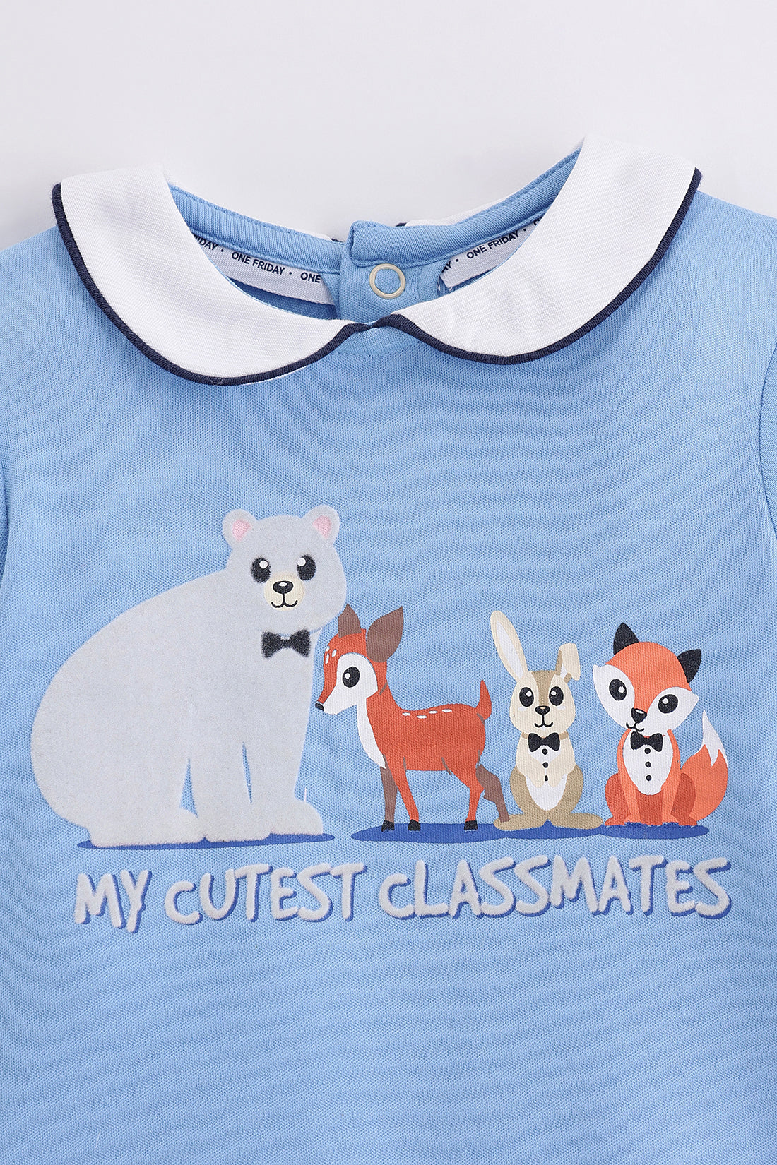 Baby Boys Blue Cotton Clothing Set