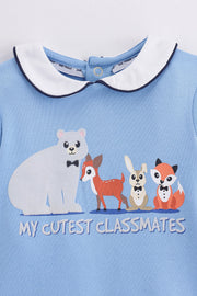 Baby Boys Blue Cotton Clothing Set