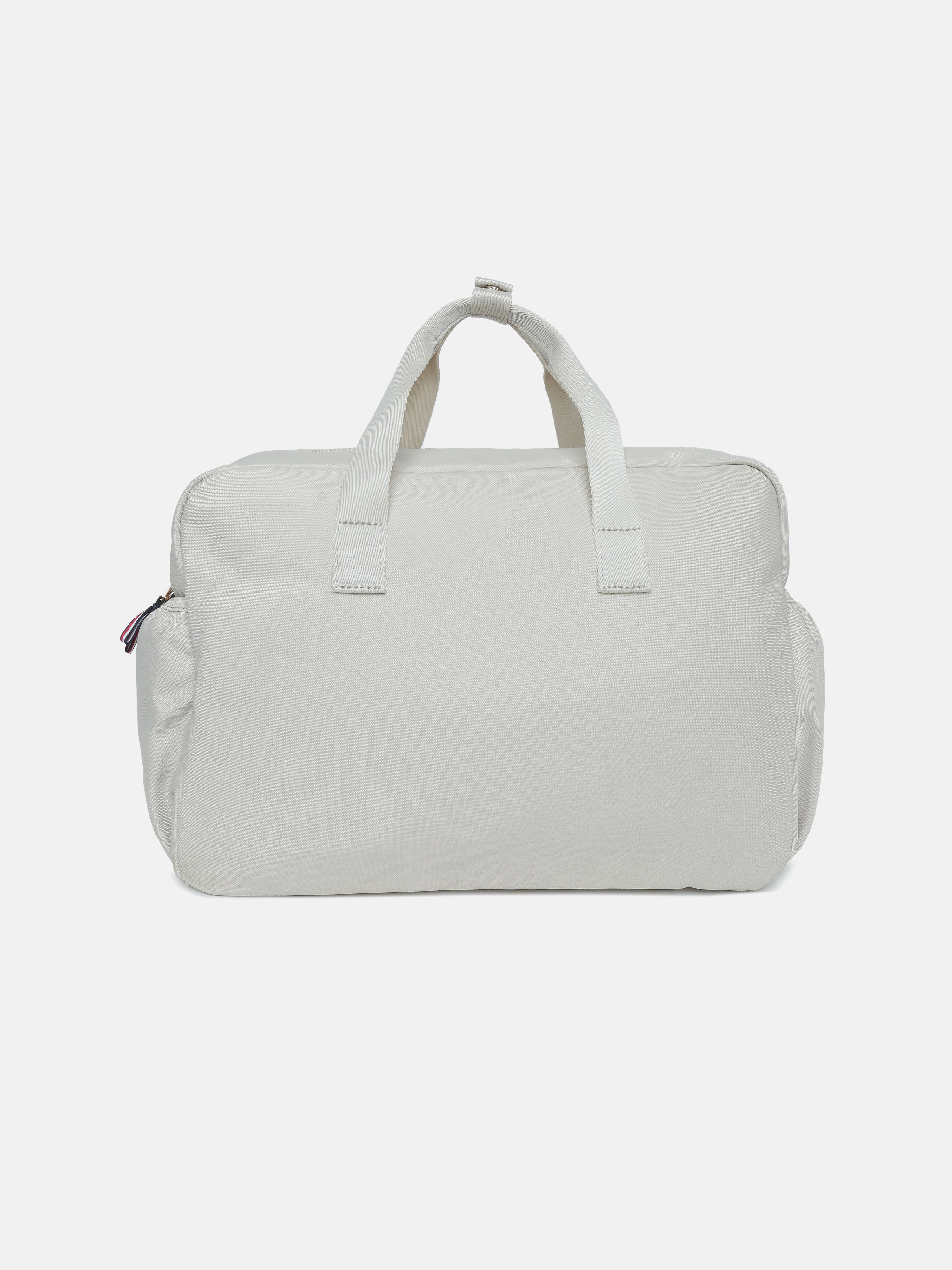 Kids Beige Recycled Polyester Casual Zip Bag