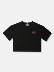 Embellished Logo T-Shirt for Girls Black