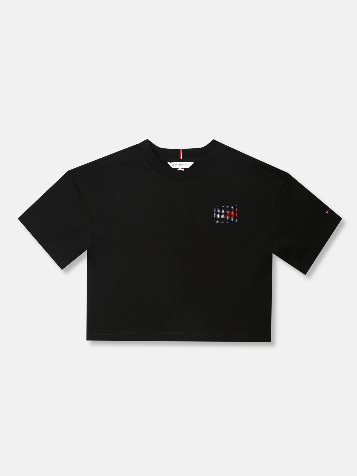 Embellished Logo T-Shirt for Girls Black