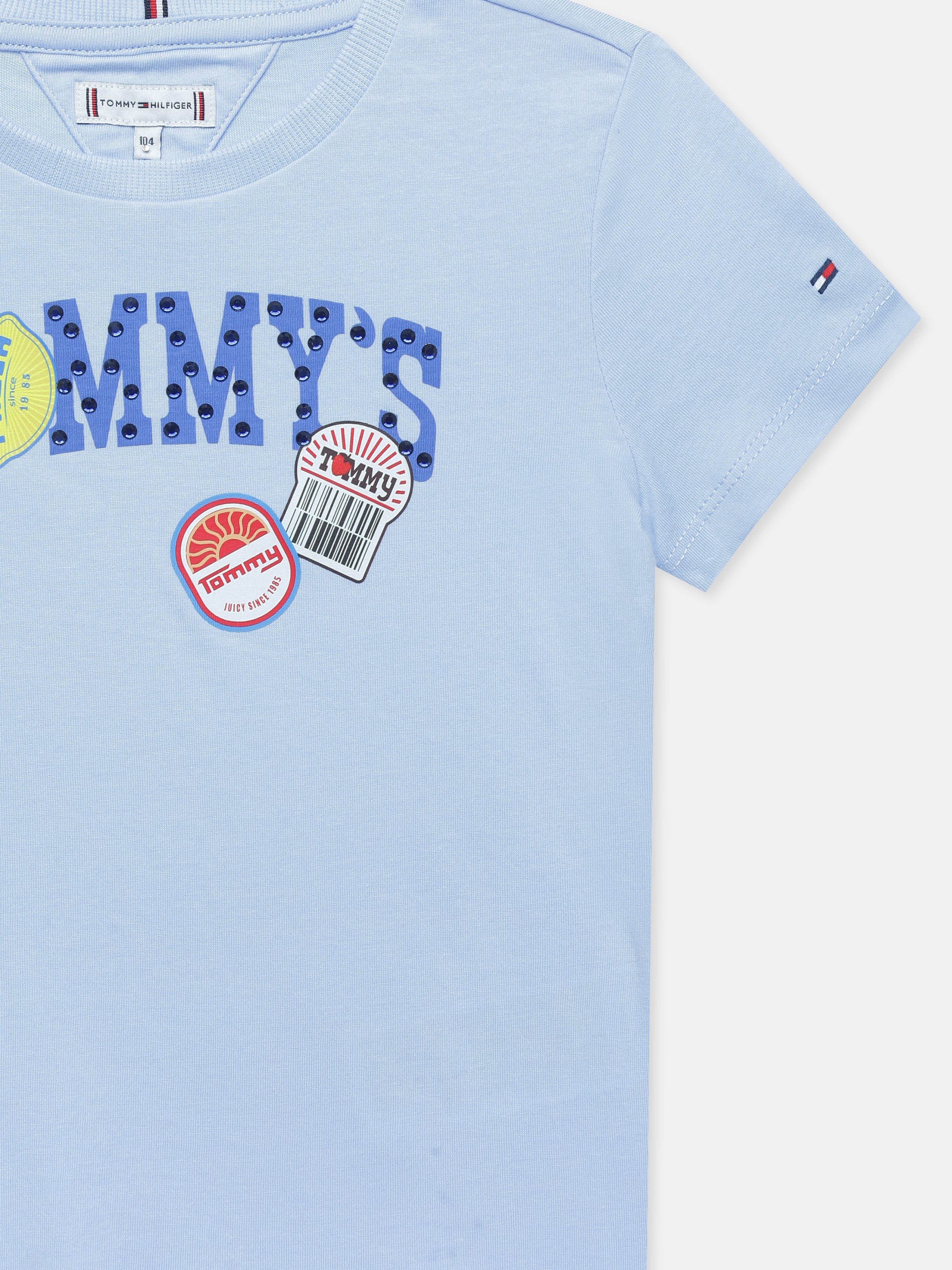 Boys Blue Graphic Crew Neck Knit T-Shirt