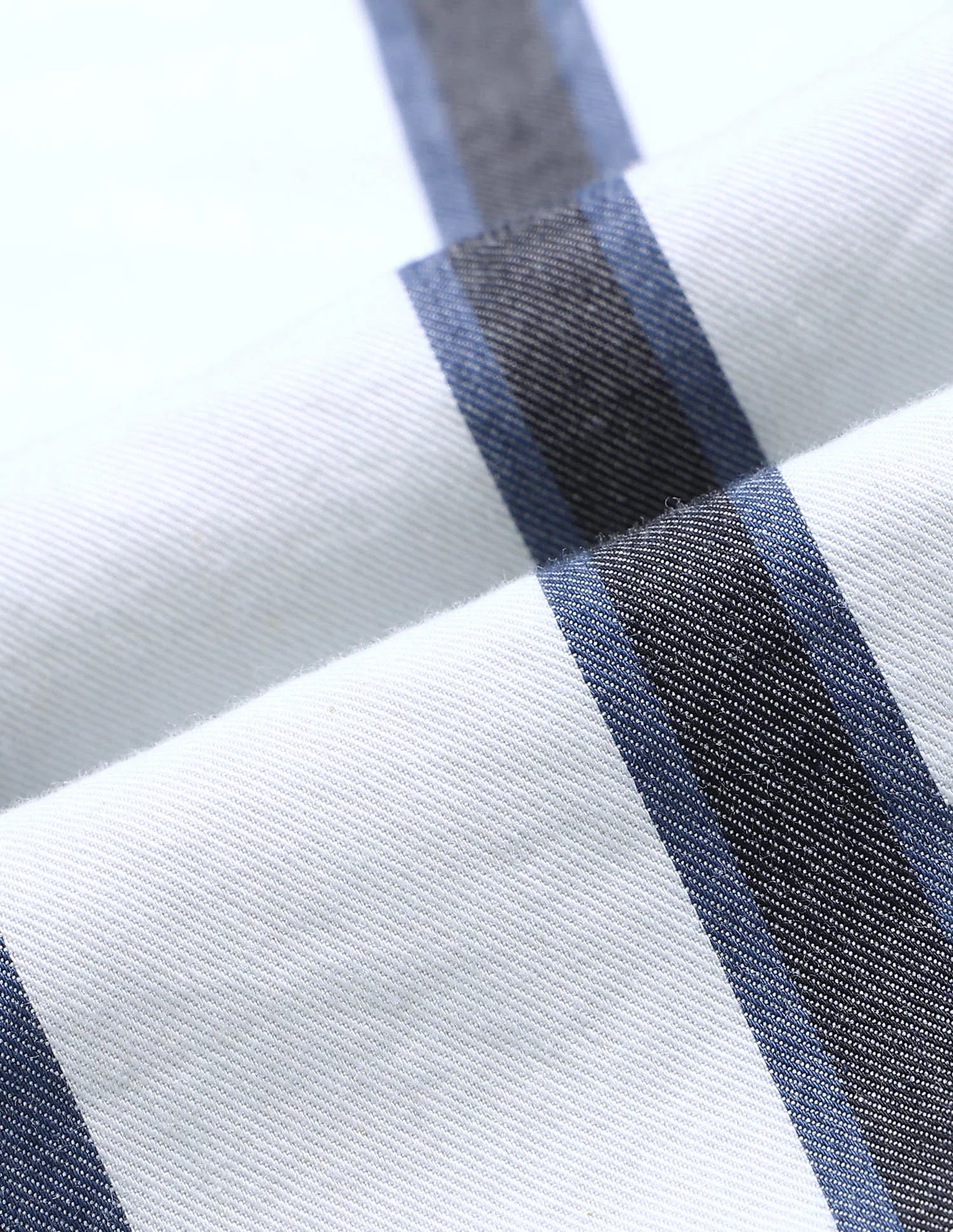 Boys Indigo Vertical Striped Cotton Shirt – Regular Fit