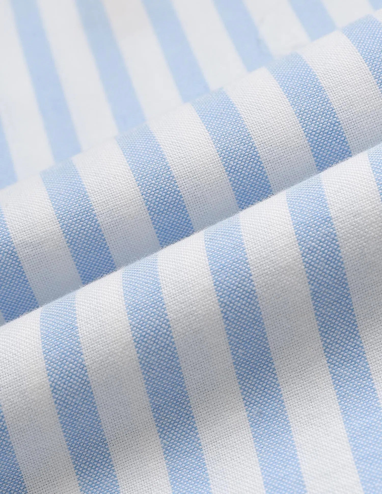 Boys Blue Vertical Striped Cotton Oxford Shirt – Regular Fit