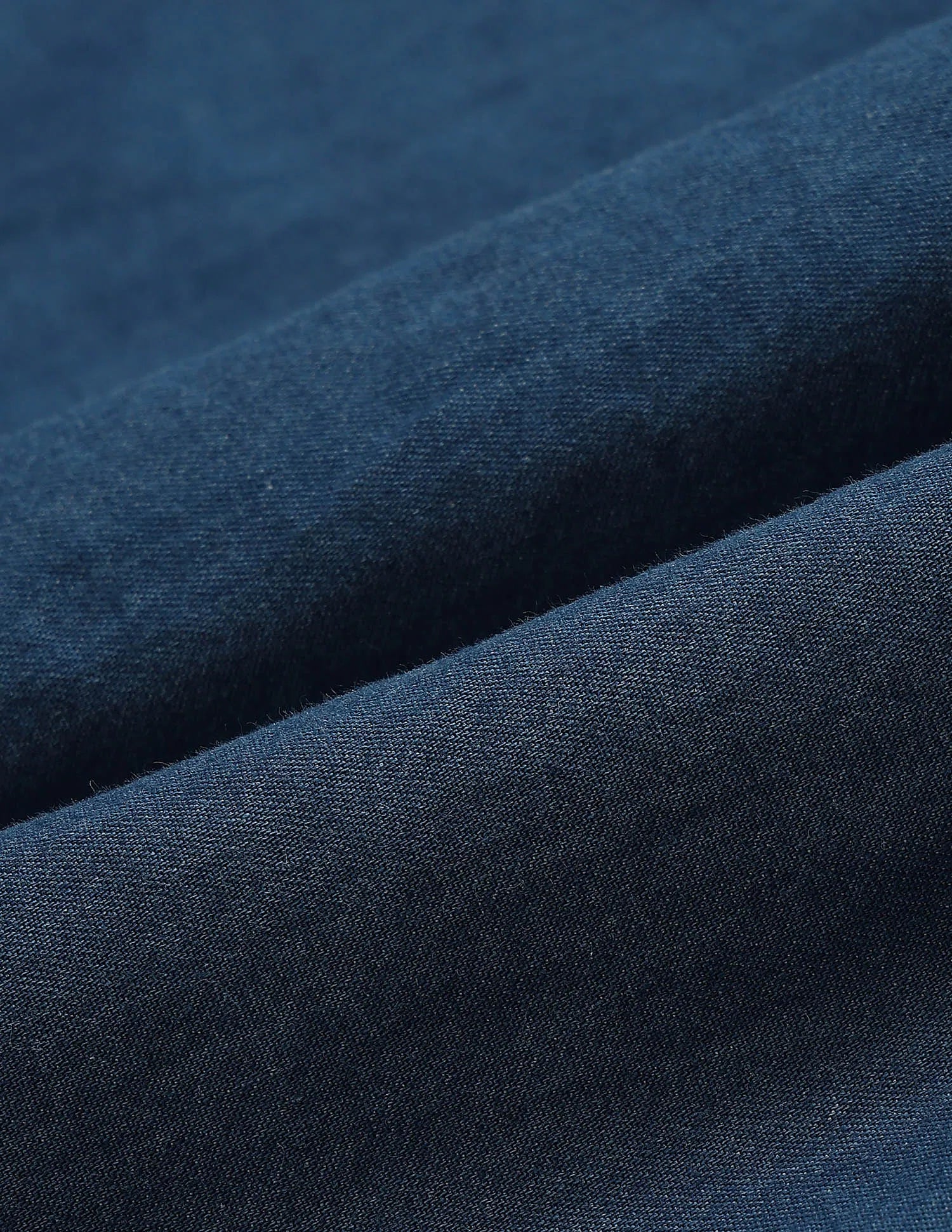 Girls Dark Blue Cotton Solid Denim A-Line Dress