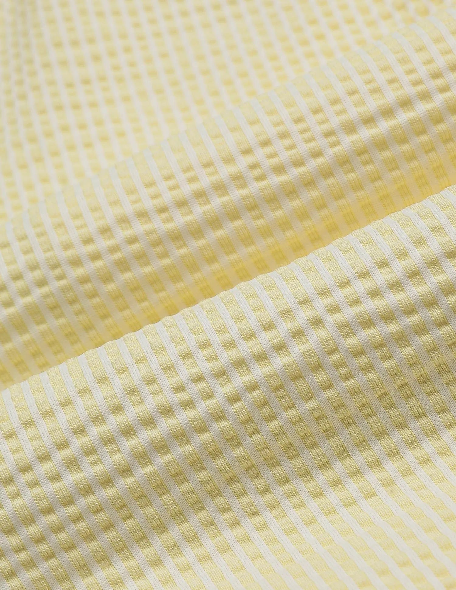 Boys Light Yellow Textured Cotton Blend Shorts Regular Fit