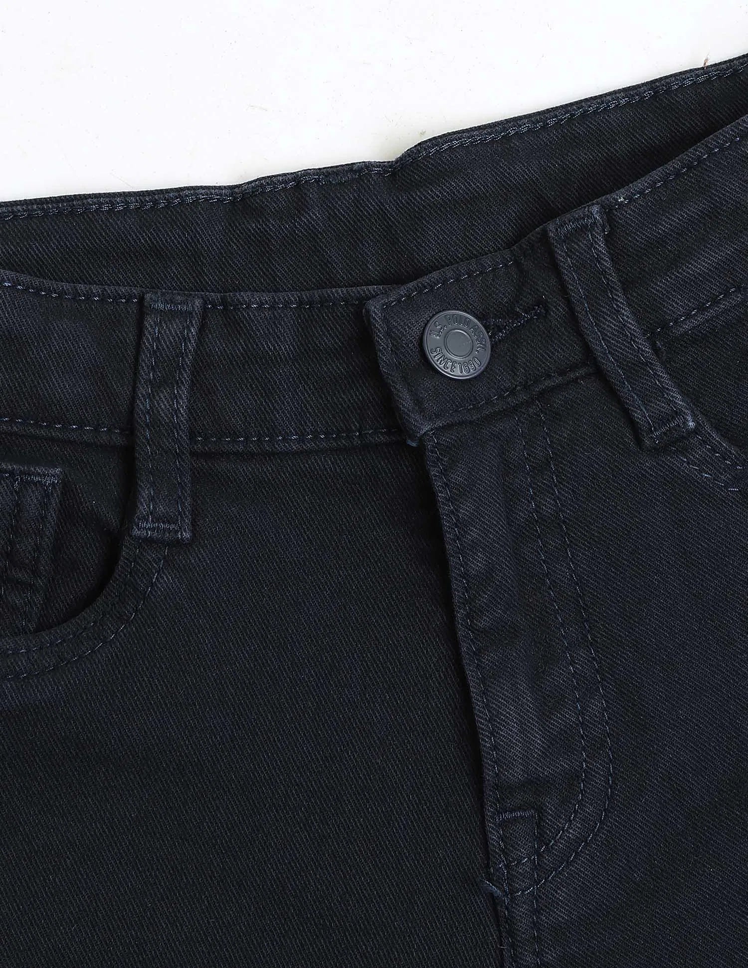 Boys Navy Cotton Solid Shorts Regular Fit