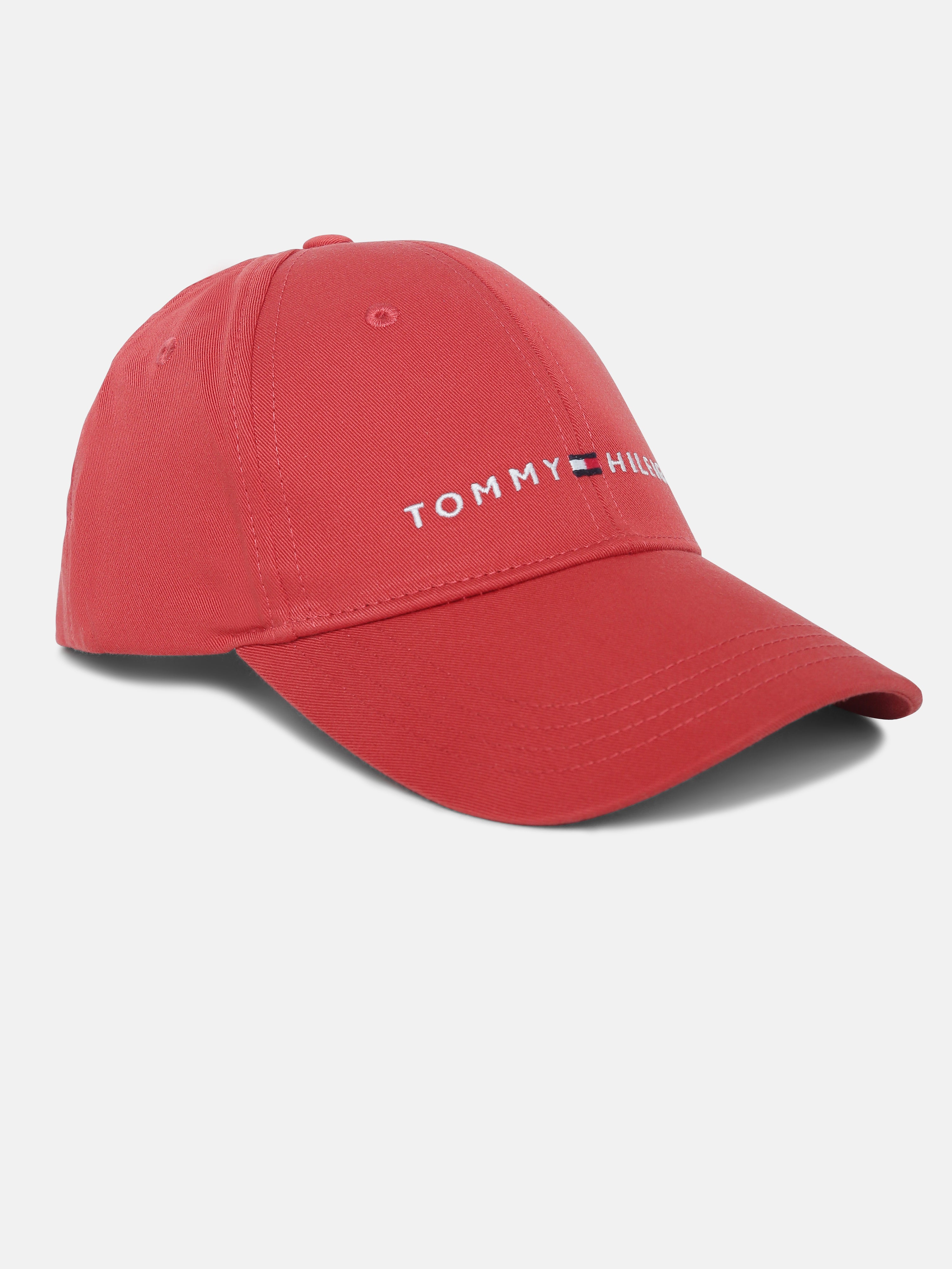 Kids Red Logo Organic Cotton Casual Cap