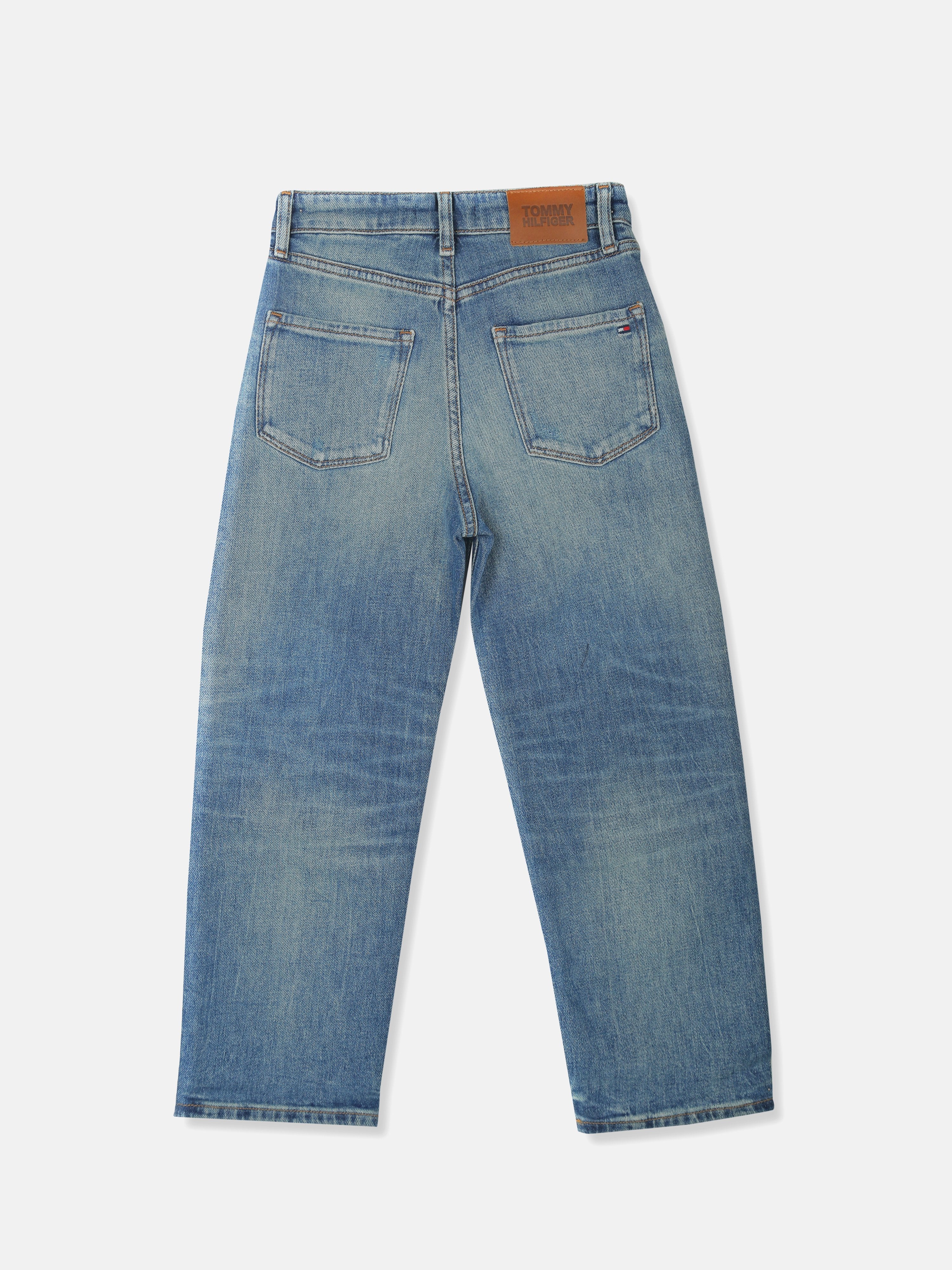Boys Blue Loose Fit Mid Rise Denim Jeans