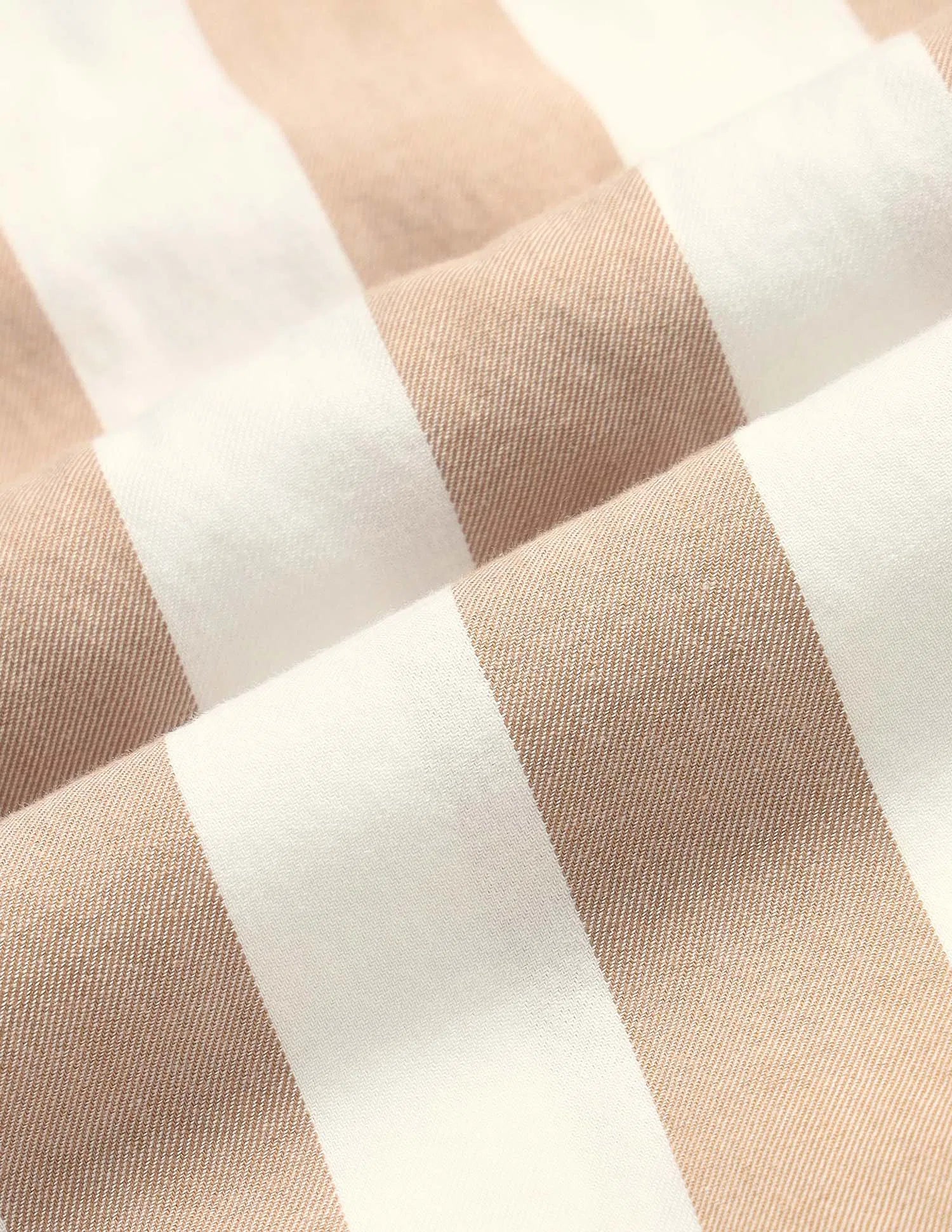 Boys Brown Vertical Striped Cotton Twill Shirt – Regular Fit