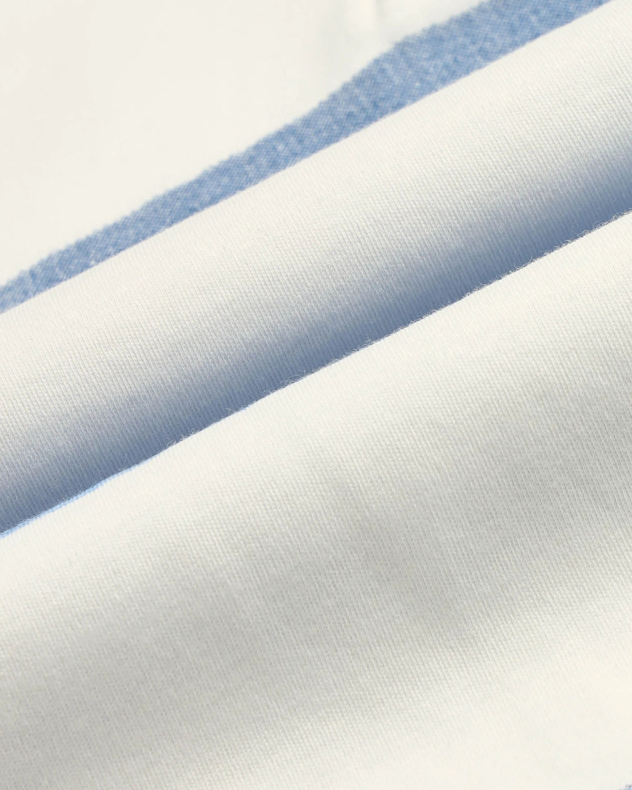 Boys White Cotton Horizontal Striped Regular Fit Polo Shirt