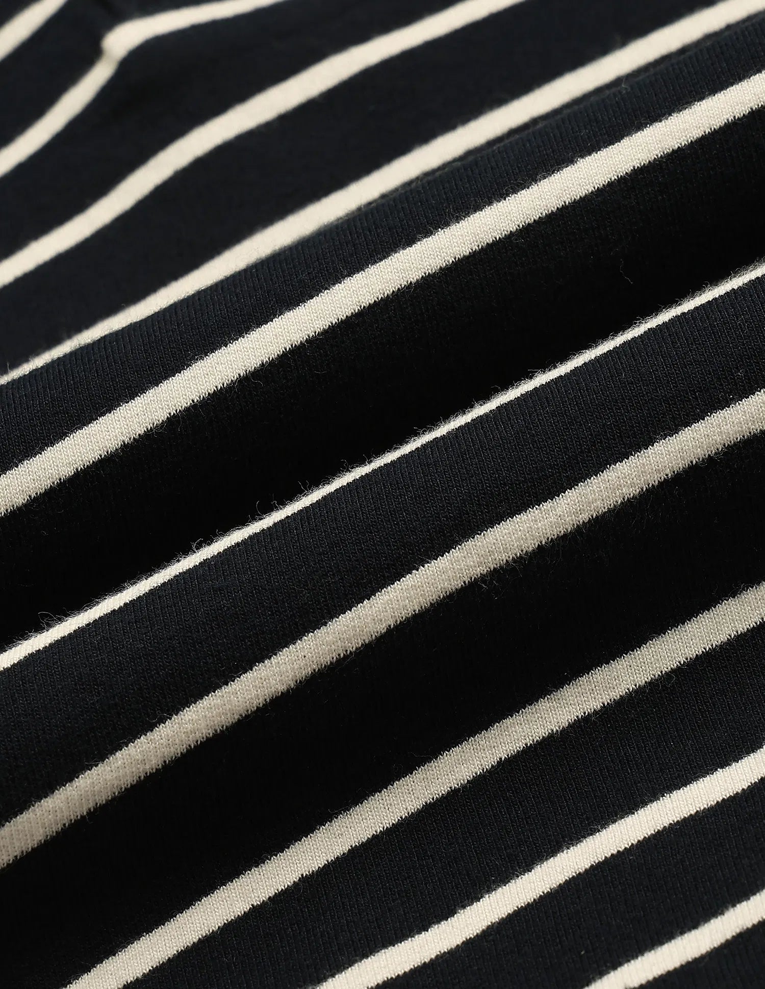 Boys Navy Cotton Striped Regular Fit Polo Shirt