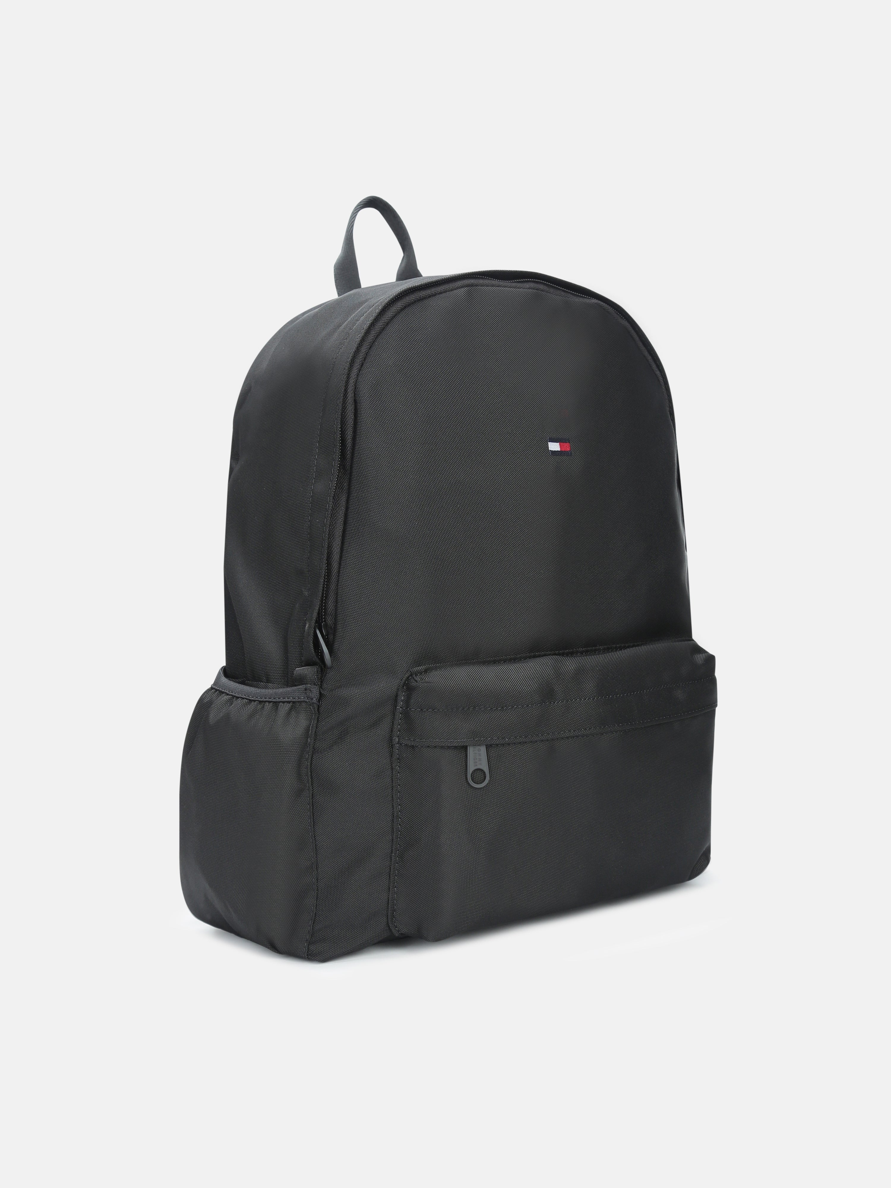 Kids Black Recycled Polyester Casual Zip Bag