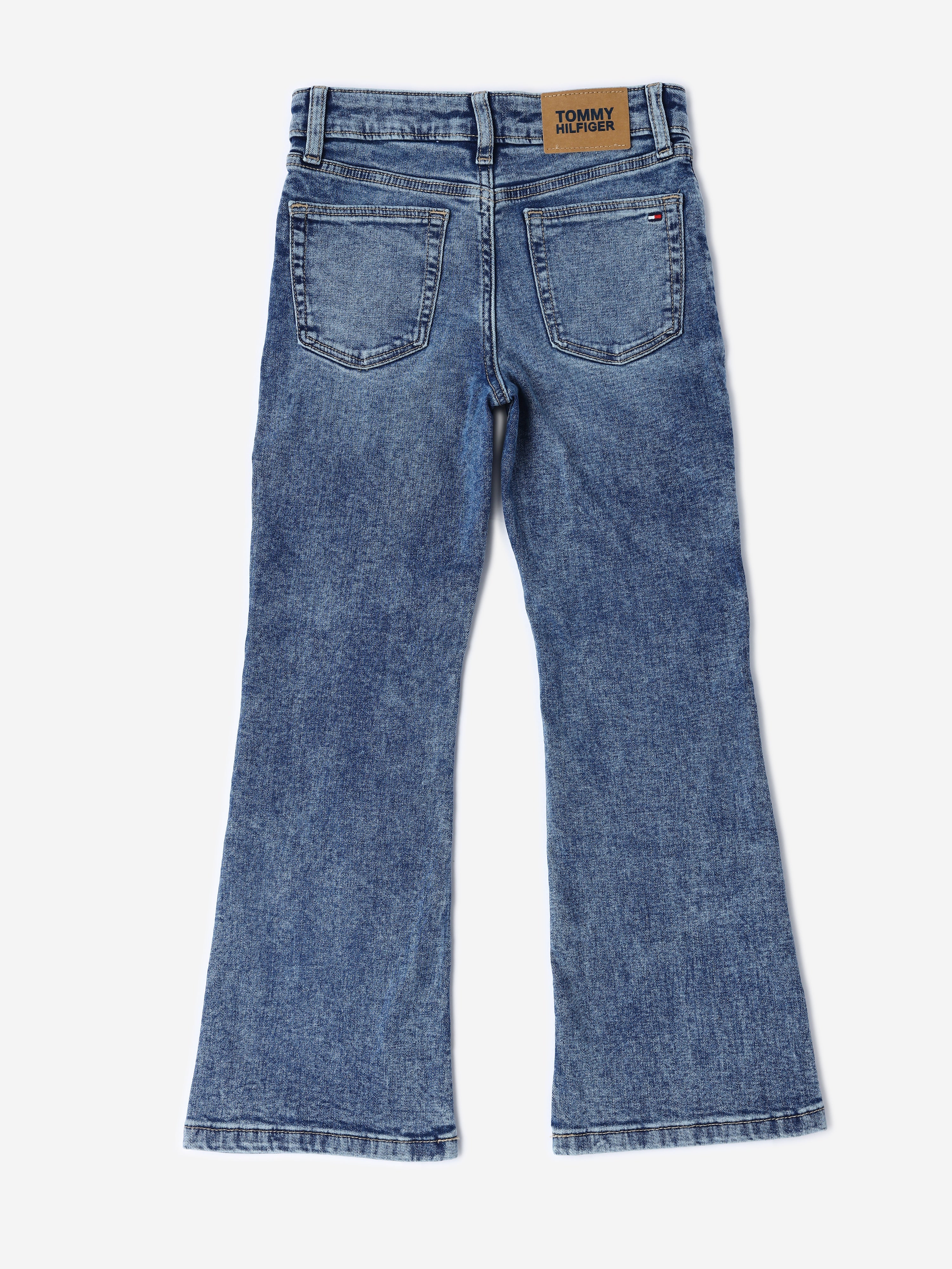 Girls Blue Skinny Fit Cotton Blend Denim Jeans