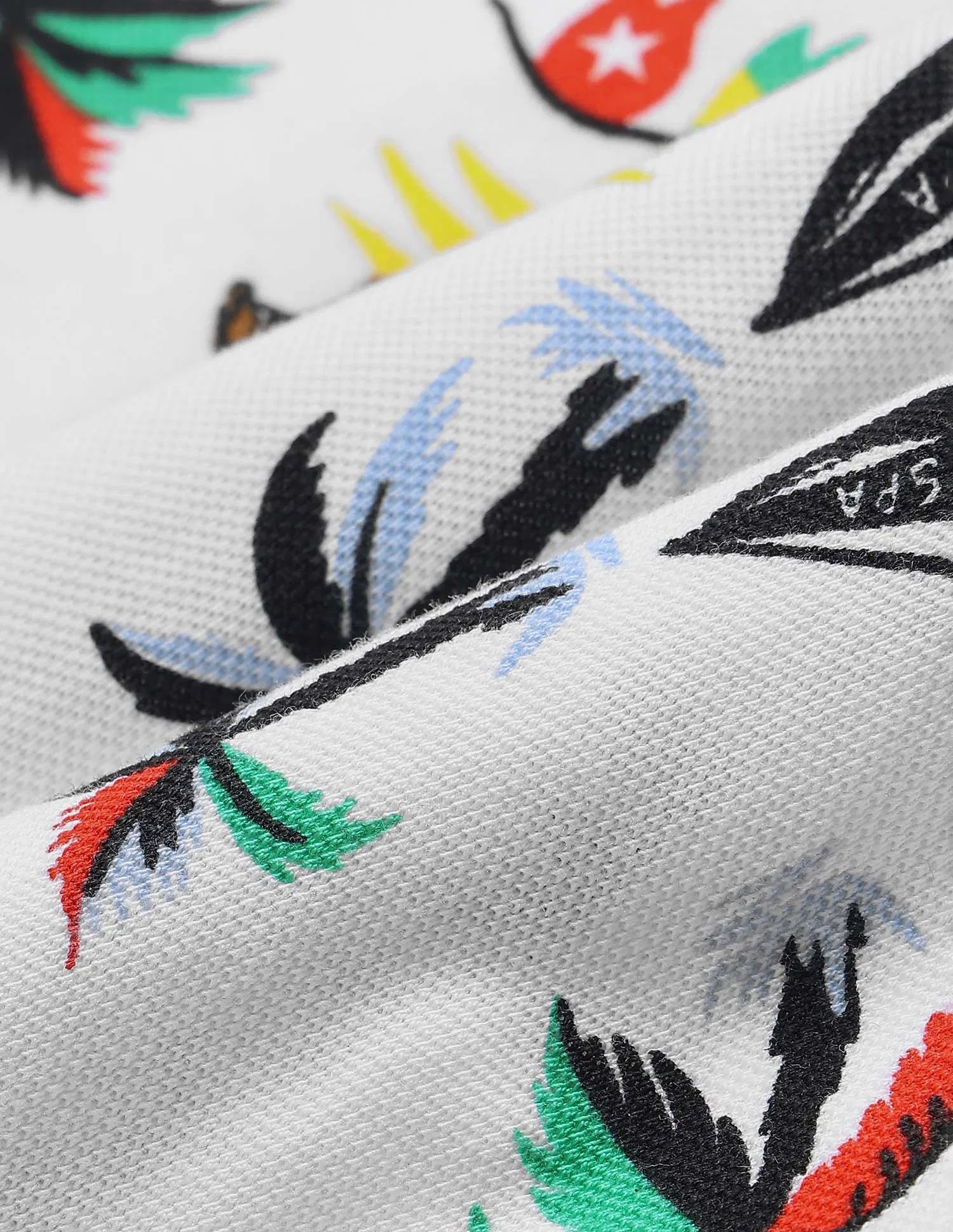 Boys White Cotton Graphic Printed Bermuda Shorts