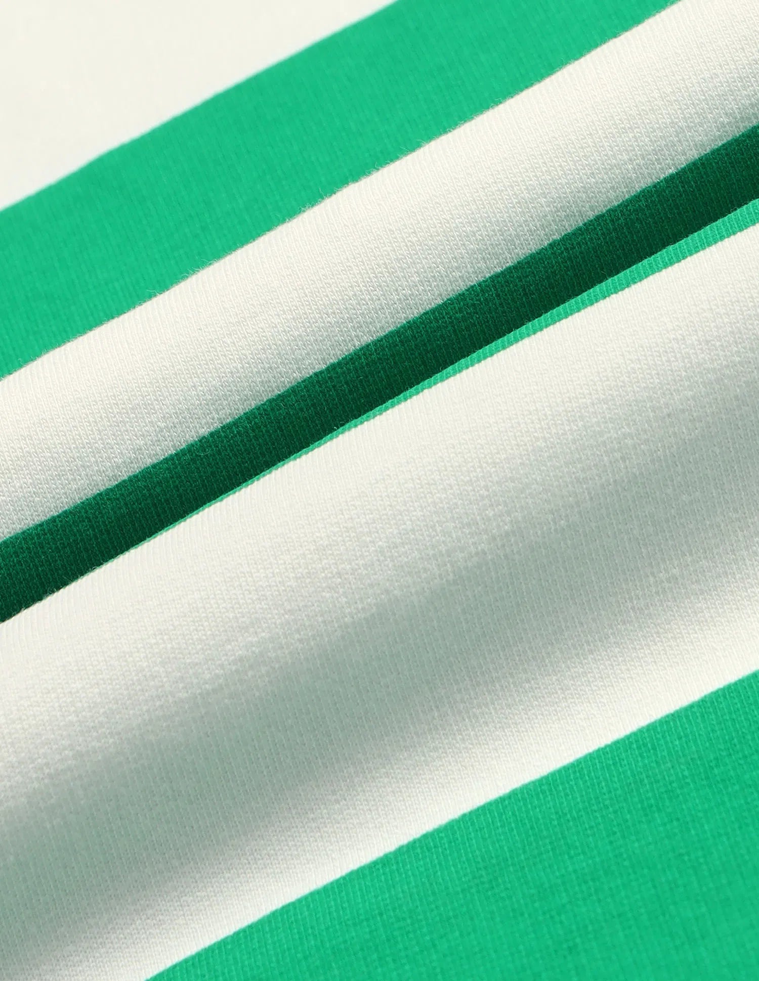Boys Green Horizontal Striped Cotton T-Shirt – Oversized Fit