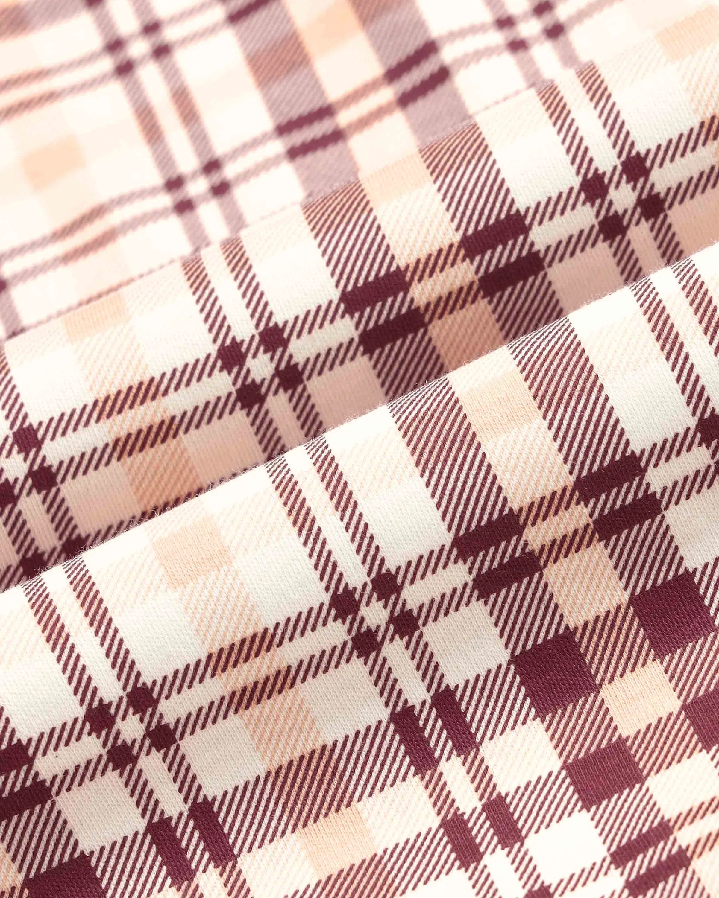 Boys White Cotton Checked Regular Fit Polo Shirt