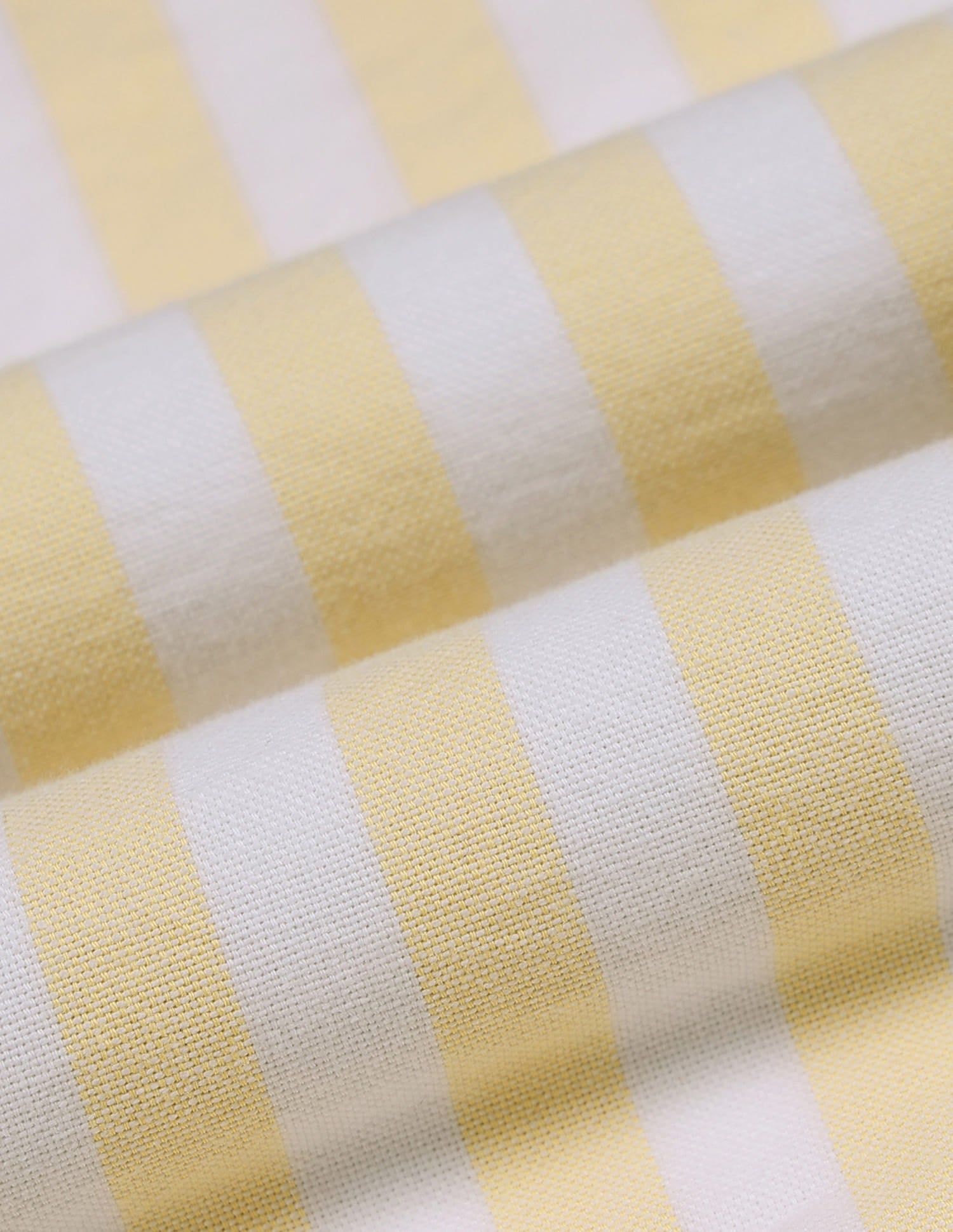 Boys Yellow Cotton Vertical Striped Oxford Shirt