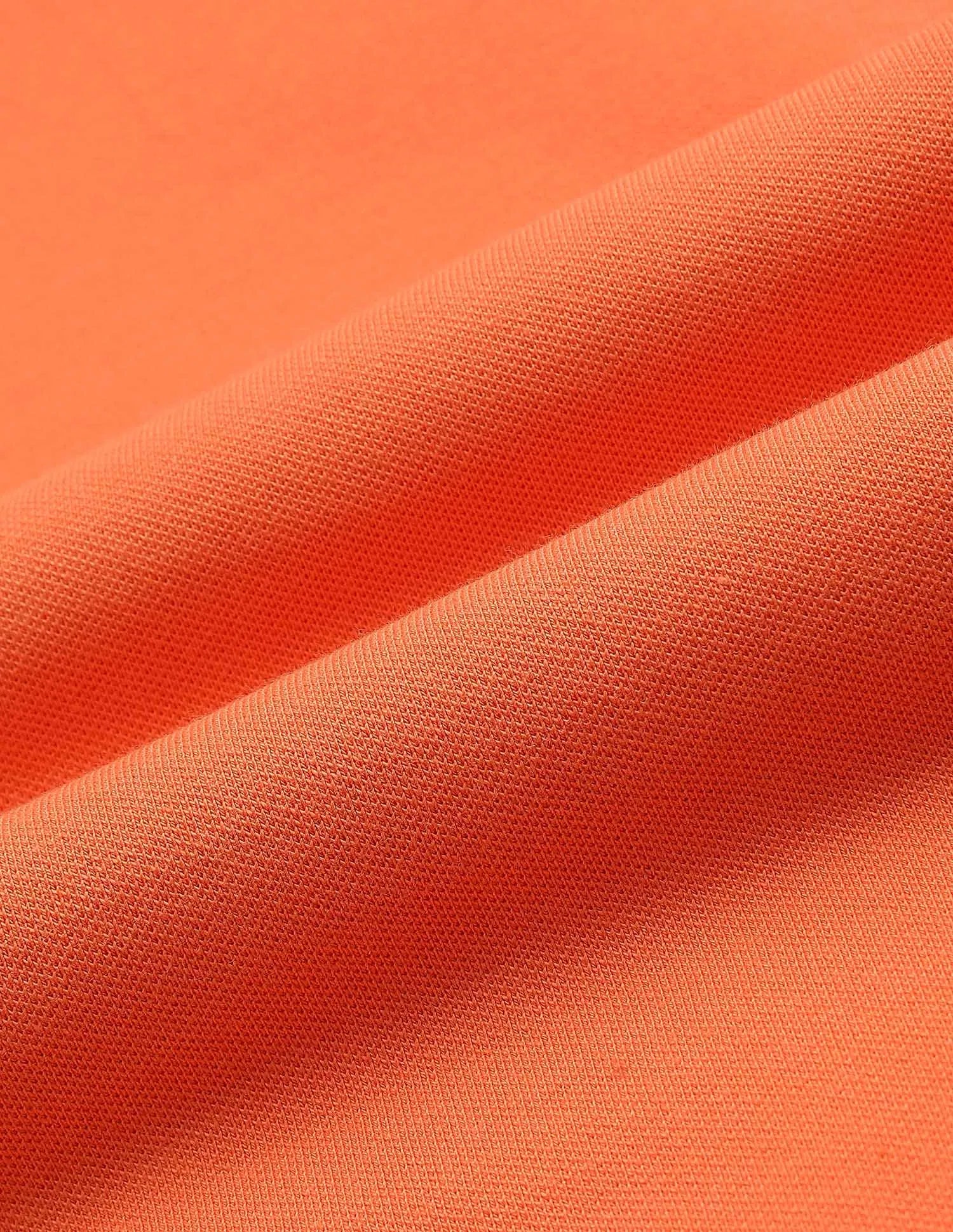 Boys Orange Cotton Blend Solid Regular Fit Polo Shirt