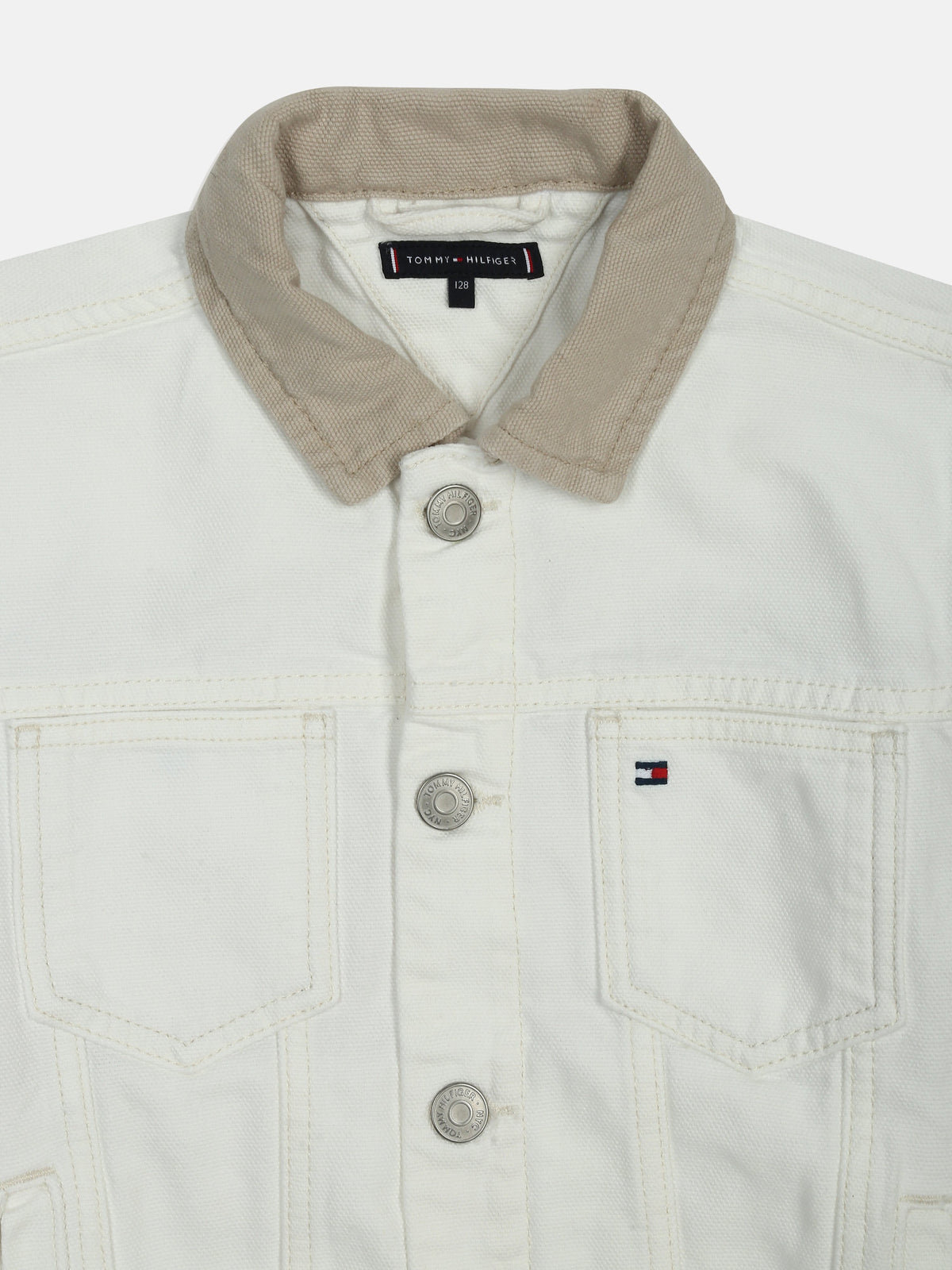 Logo Off-White Regenerative Cotton Denim Jacket for Boys