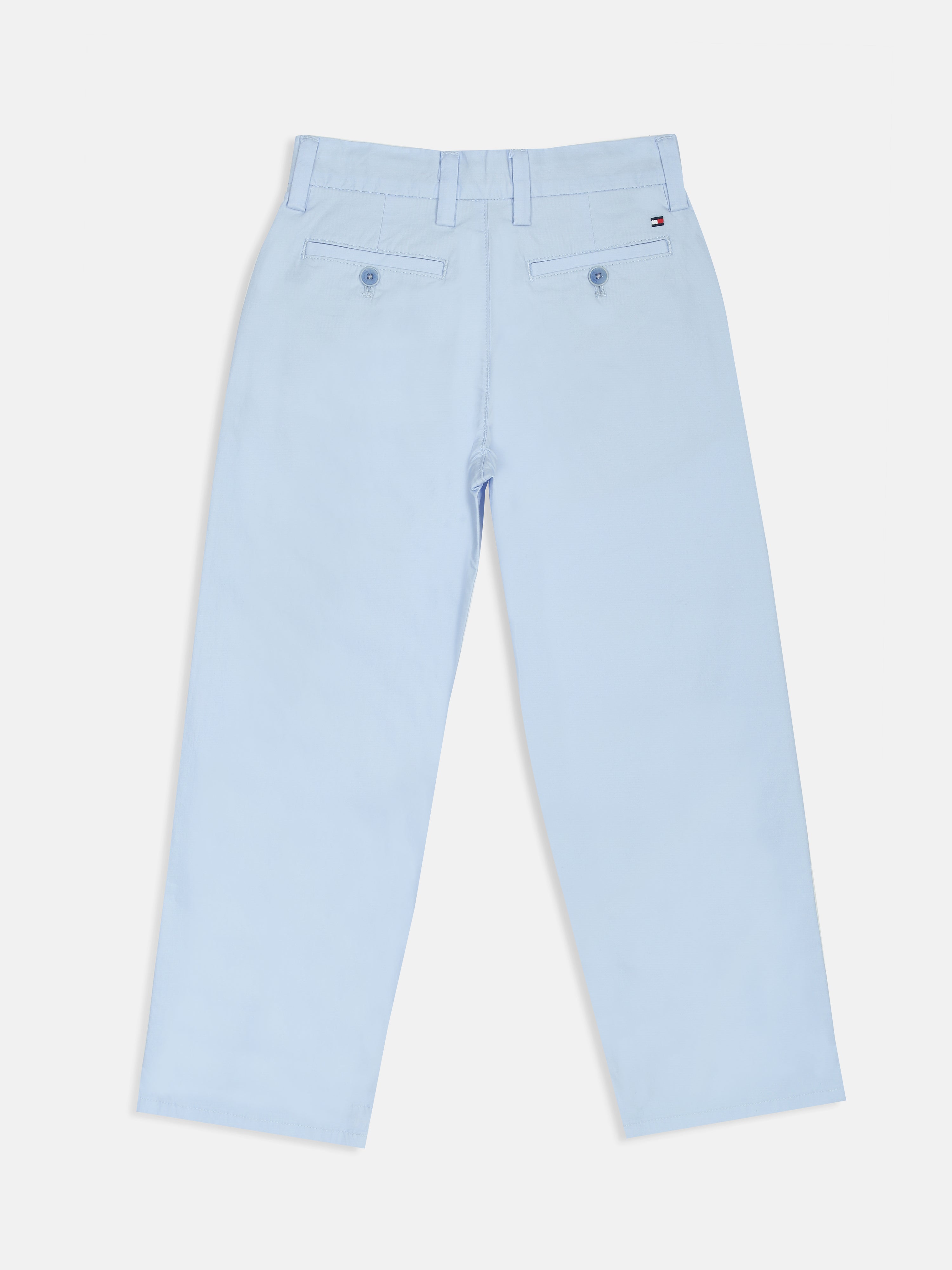 Boys Blue Loose Fit Mid Rise Trousers