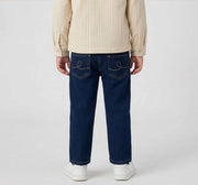 Boys Indigo Cotton Denim Regular Fit Jeans