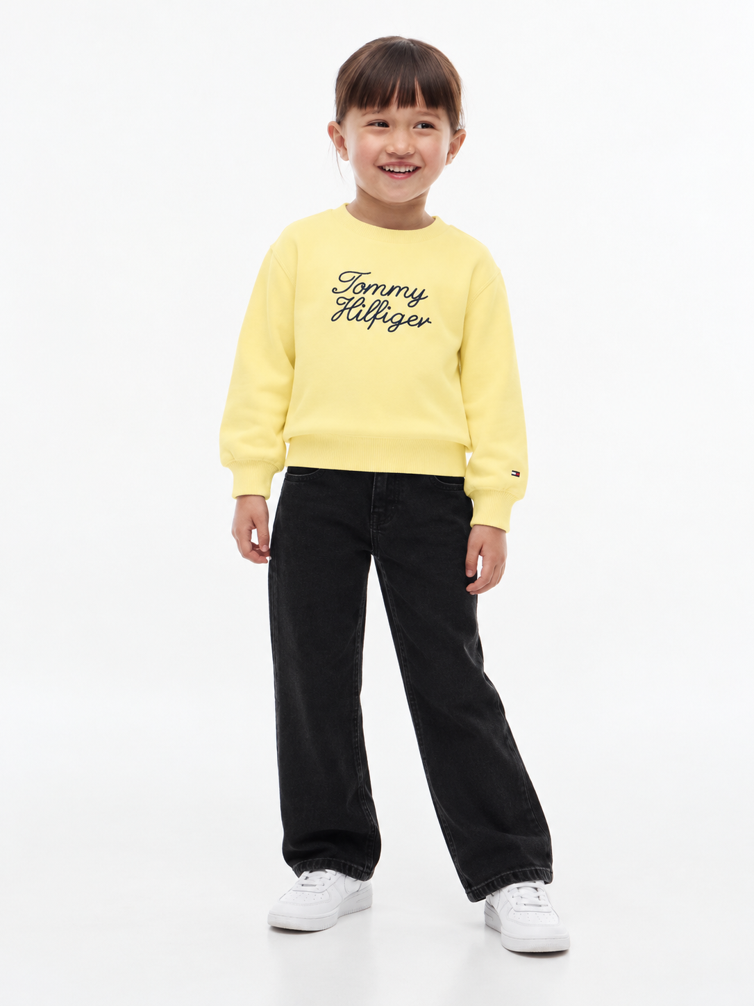 Girls Relaxed Fit Crew Neck Regular Sweatshirt Sunblock