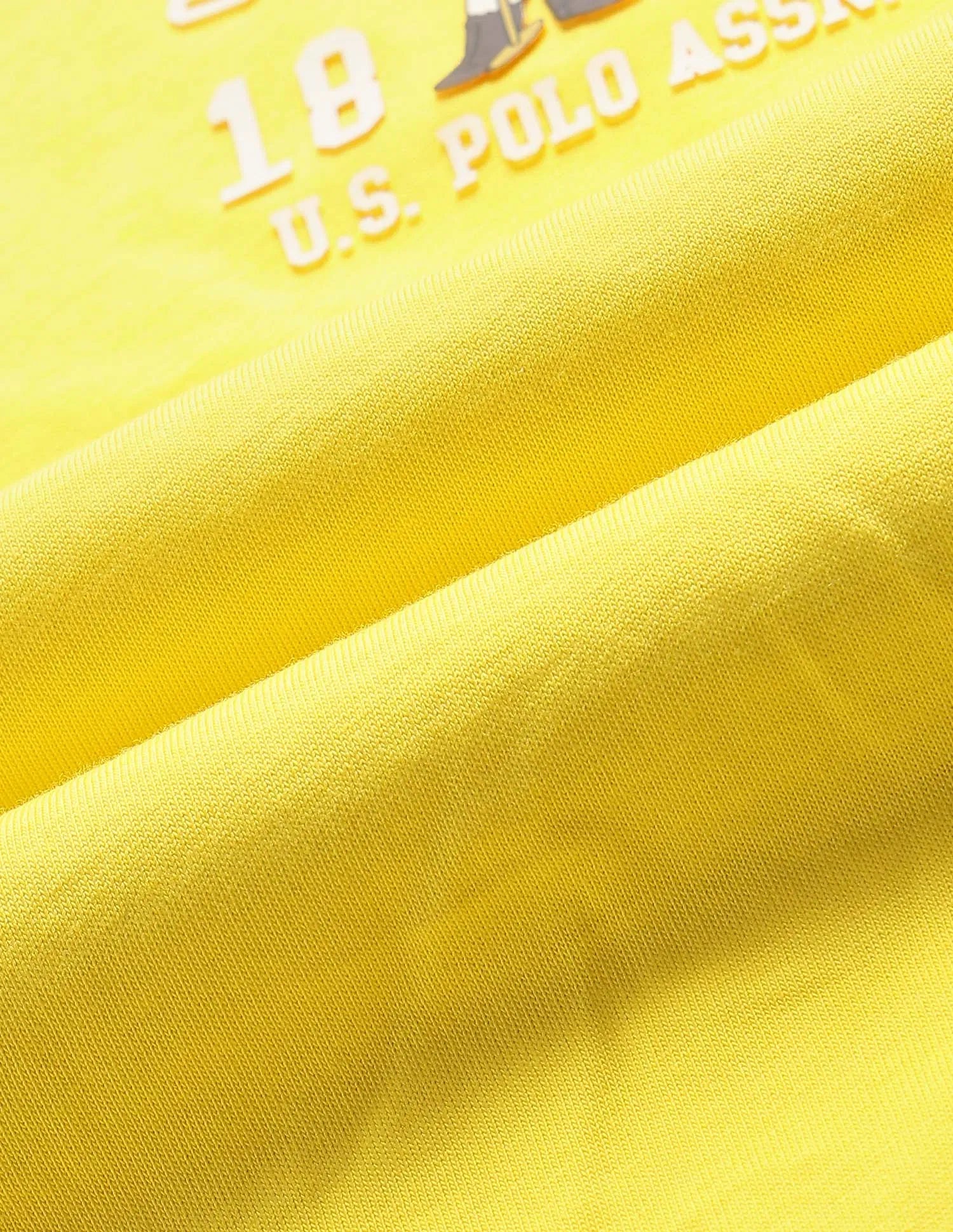 Boys Yellow Cotton Colour Block Regular Fit T-Shirt