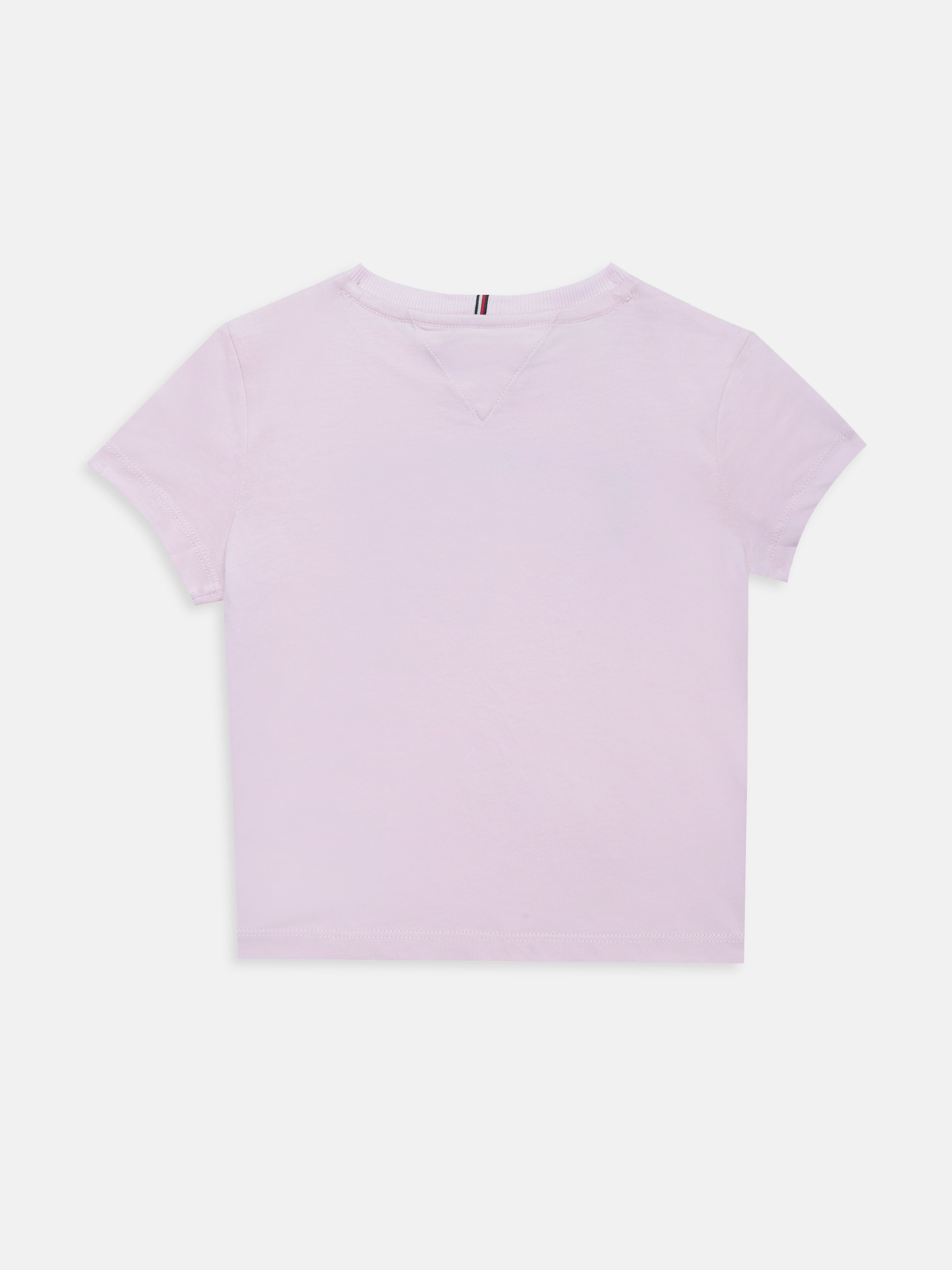 Girls Pink Regenerative Cotton Logo Casual Knit Top