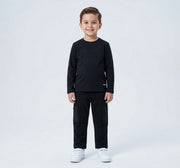 Full Sleeves T-Shirt Withembroidery Detail Black