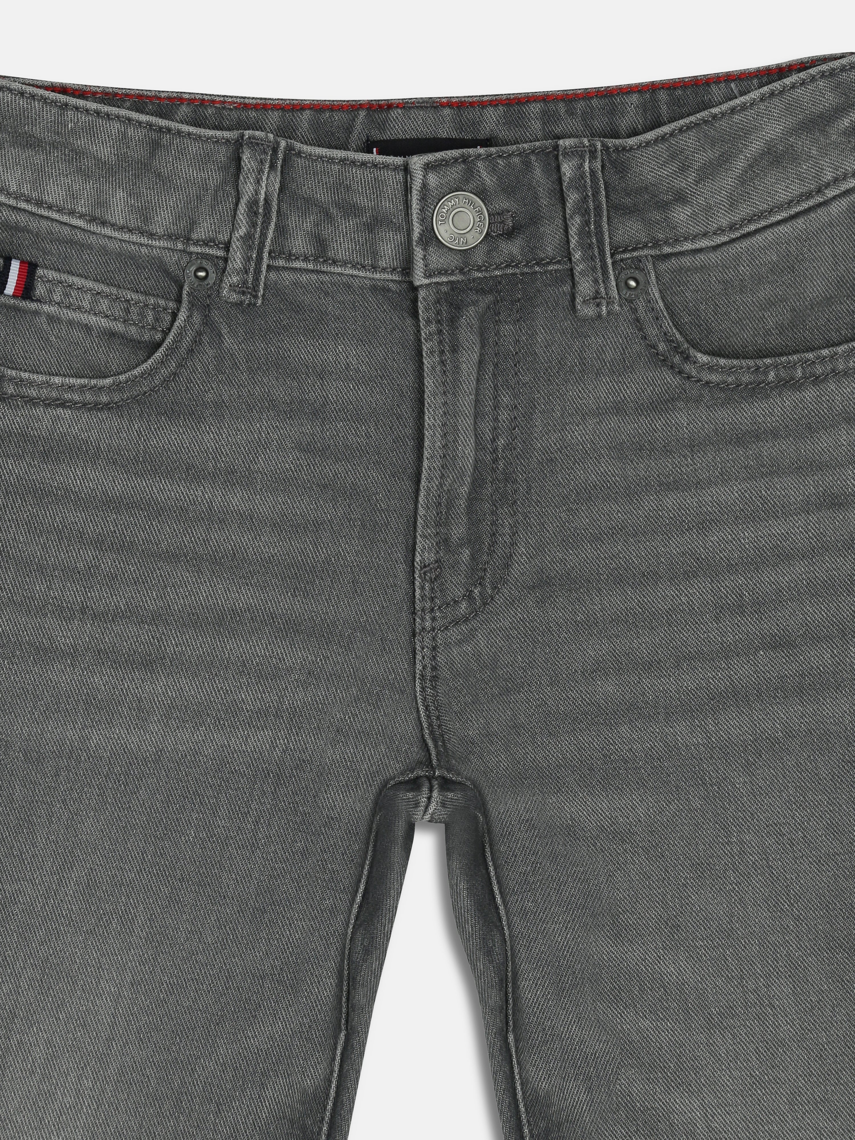 Boys Grey Light Wash Straight Fit Jeans