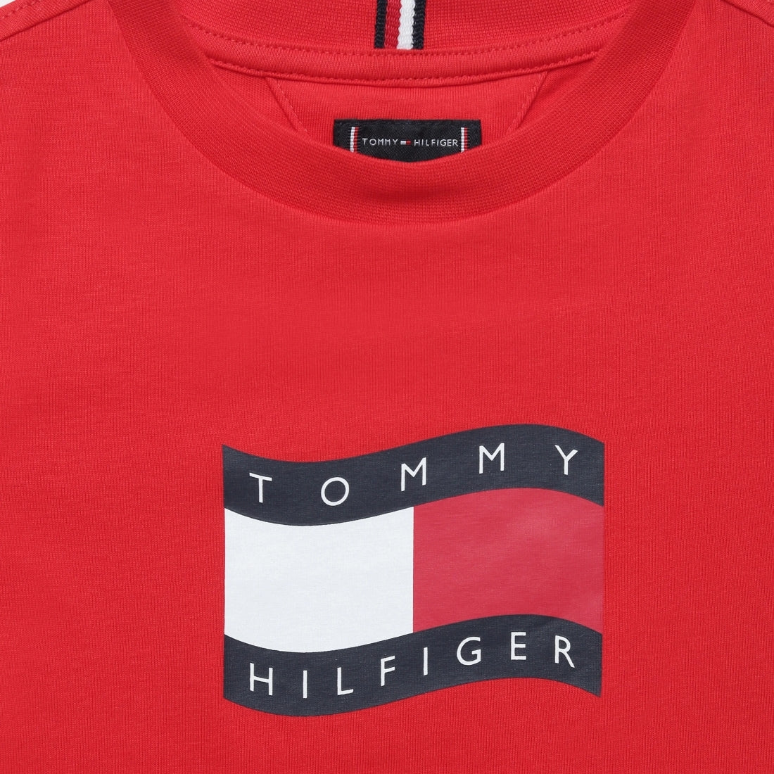 Boys Rapid Red Logo Cotton Regular Fit T-Shirt