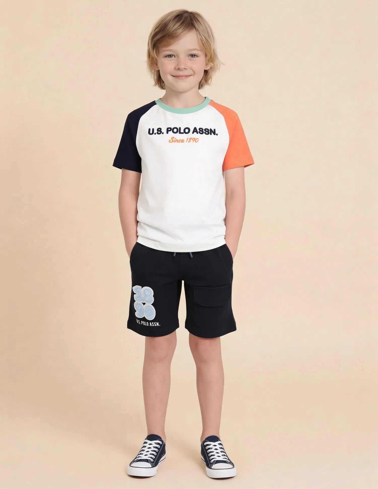 Boys Off White Logo Printed Cotton T-Shirt – Regular Fit
