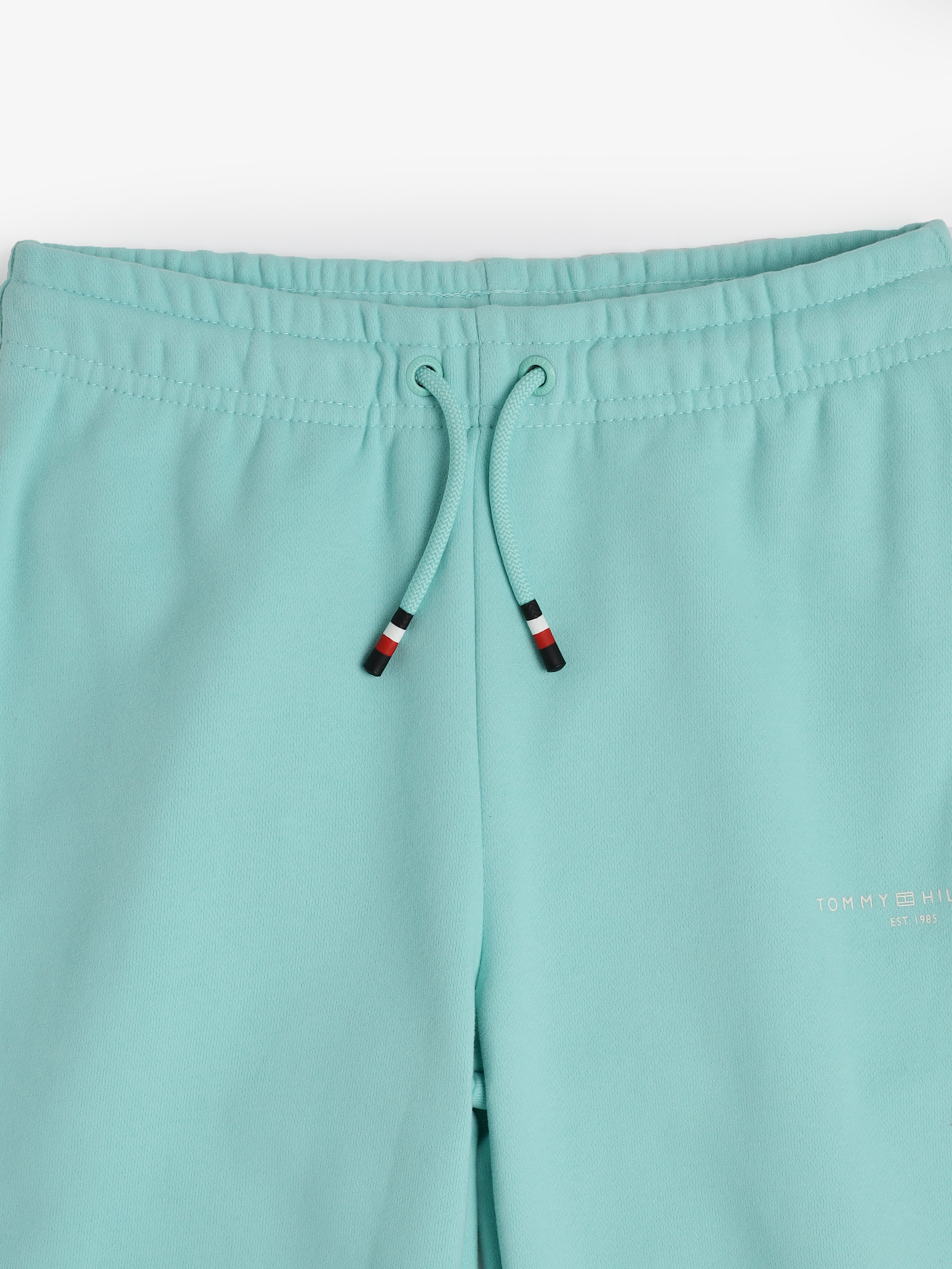 Girls Green Cotton Blend Casual Drawstring Bottom