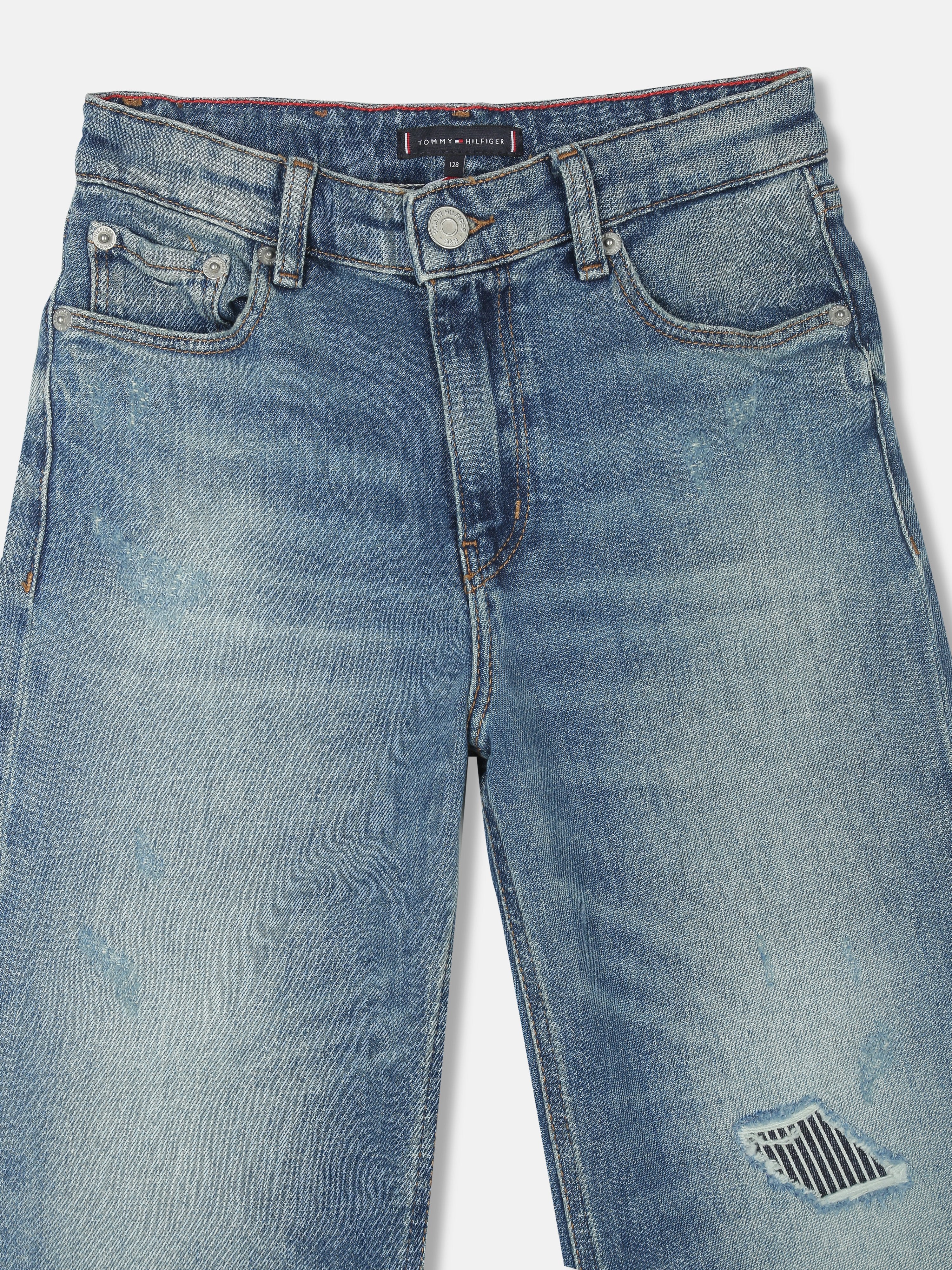 Boys Blue Loose Fit Mid Rise Denim Jeans