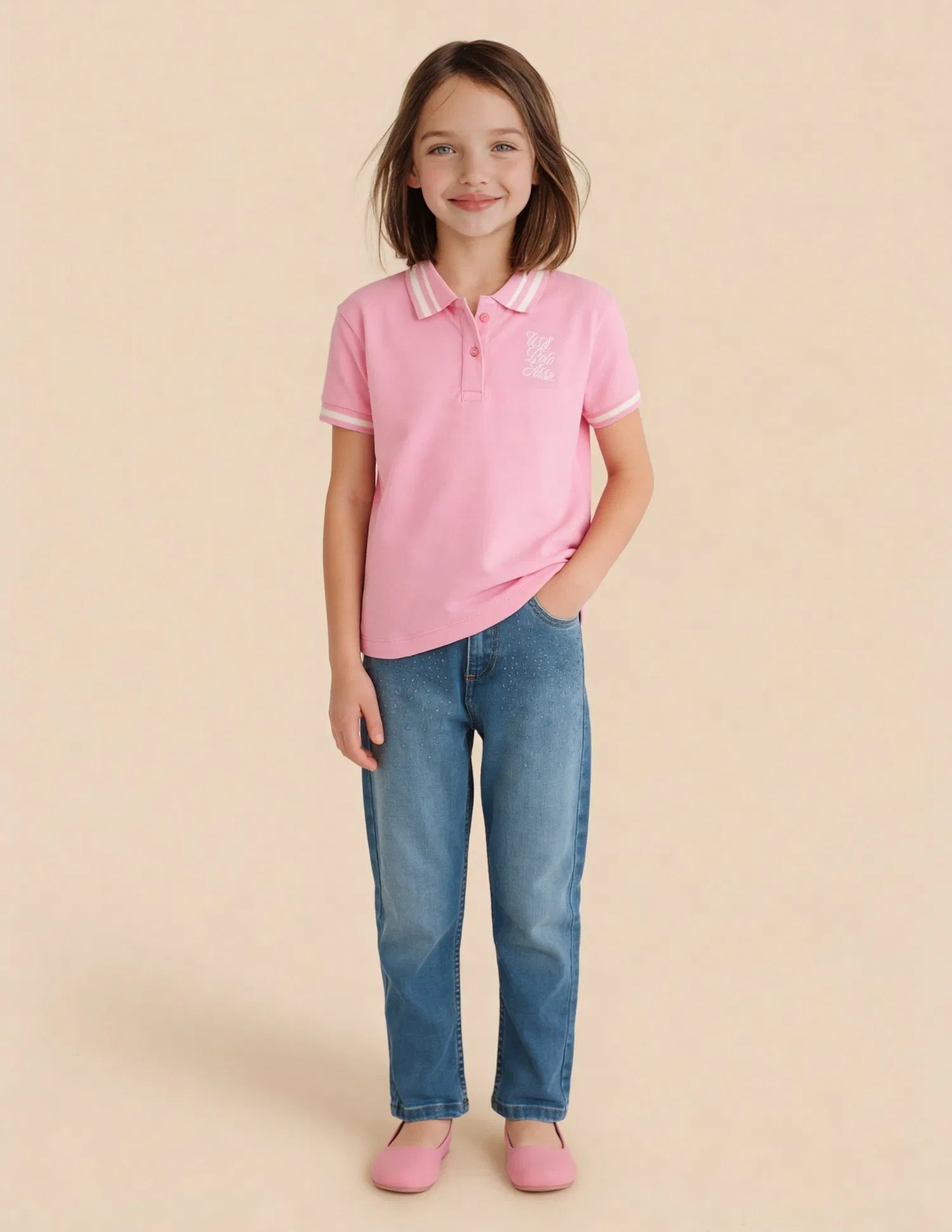 Girls Pink Cotton Solid Regular Fit Top