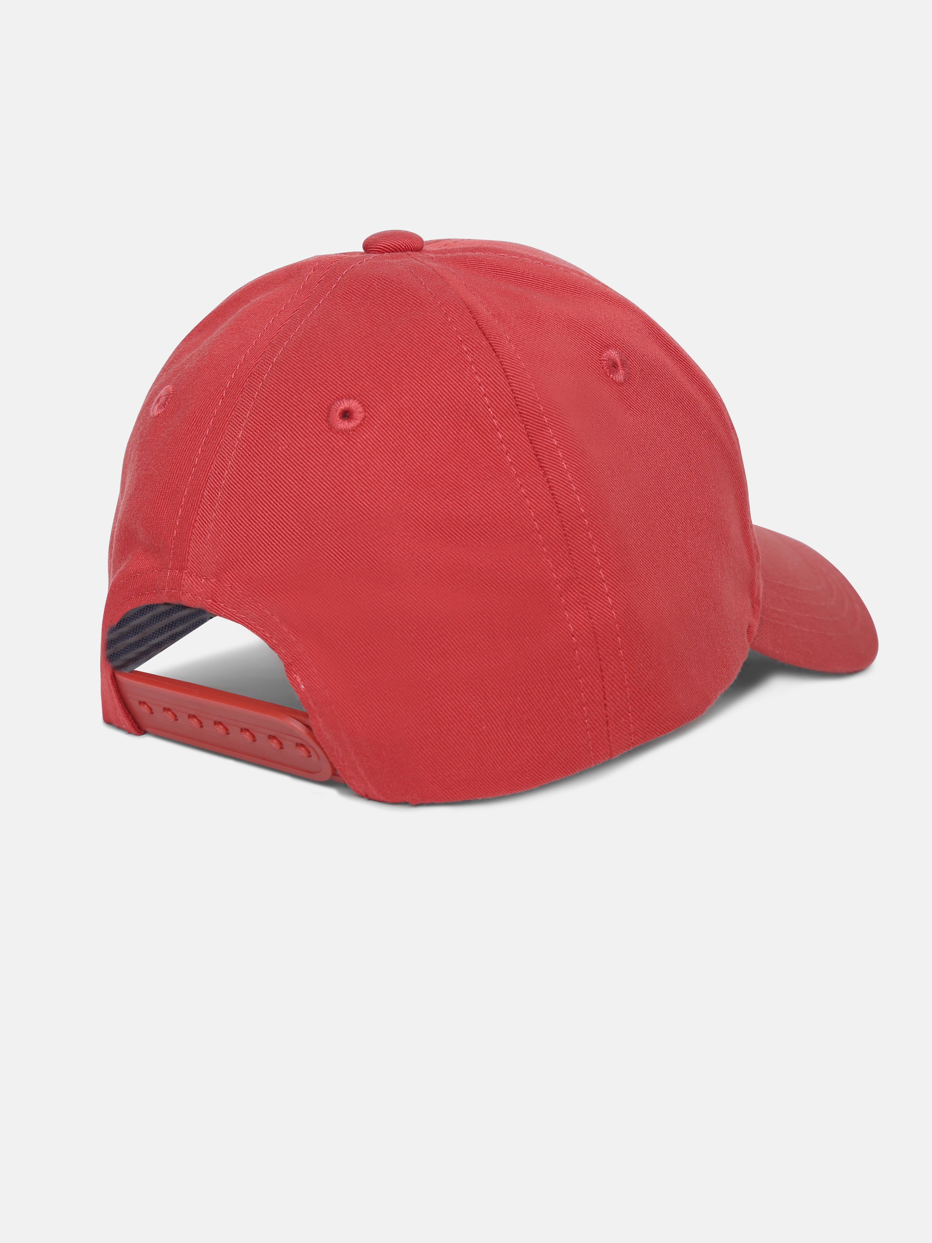 Kids Red Logo Organic Cotton Casual Cap