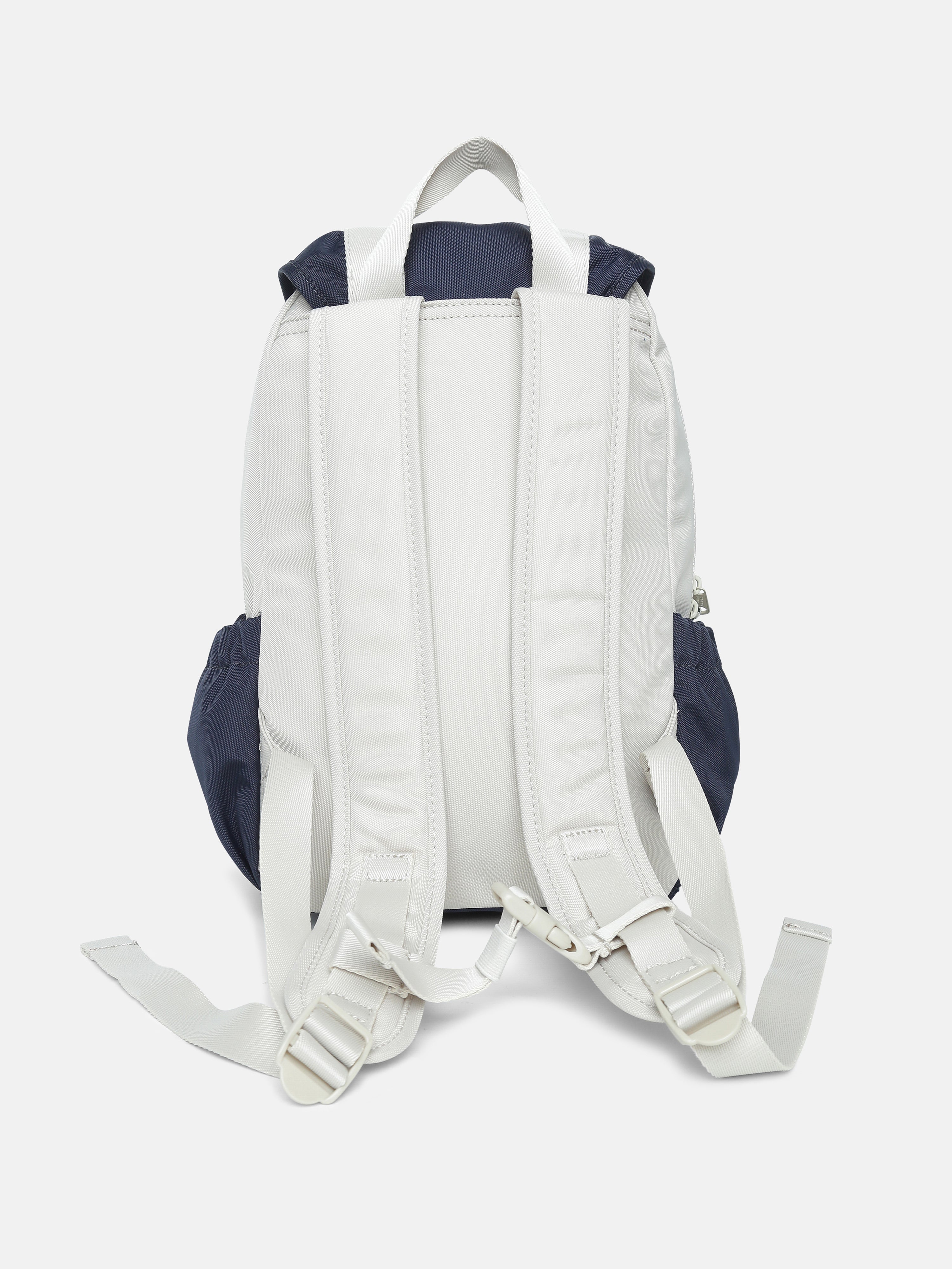 Kids Blue Striped Recycled Polyester Casual Zip Bag