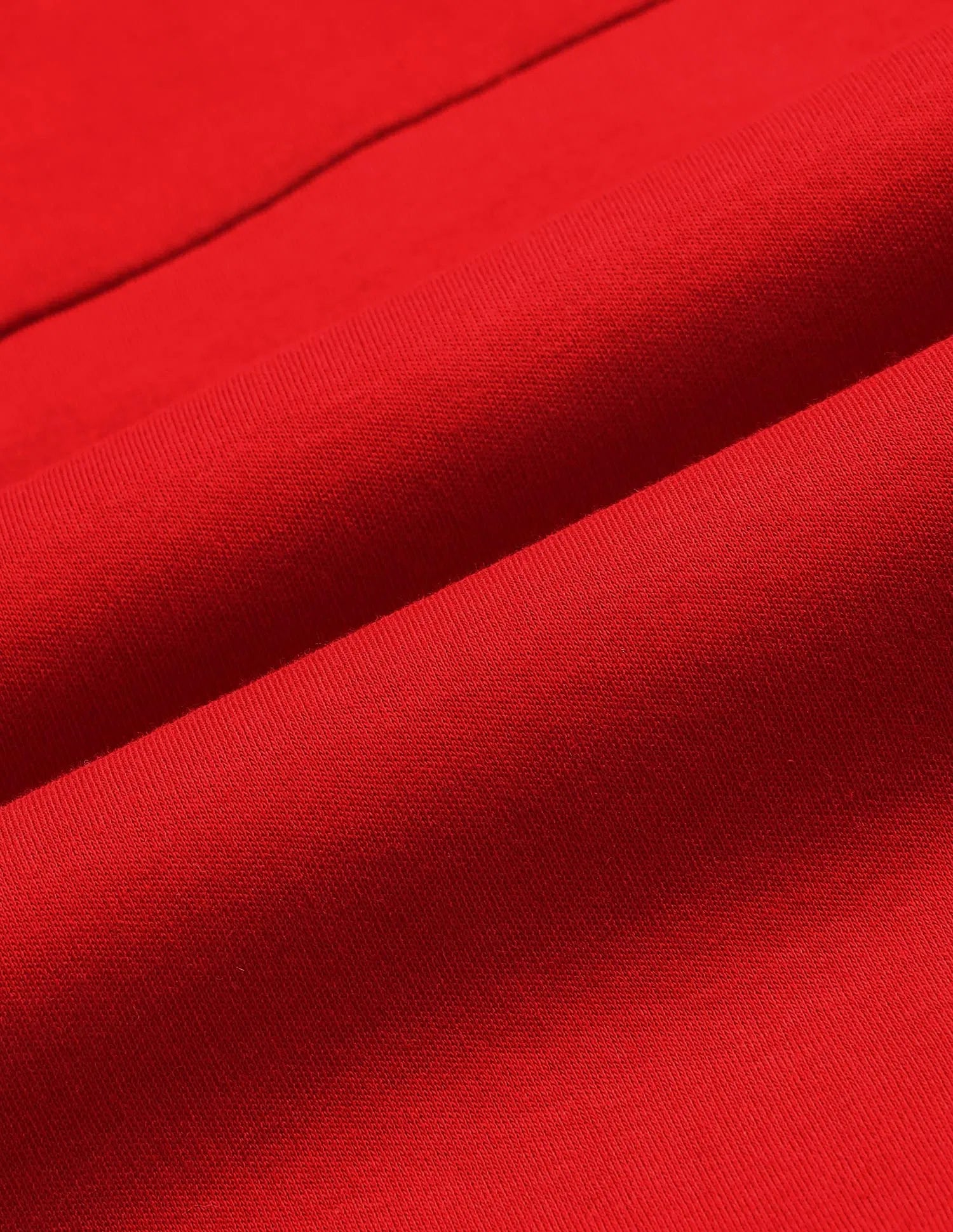 Girls Red Cotton Solid Skater Polo Knit Dress
